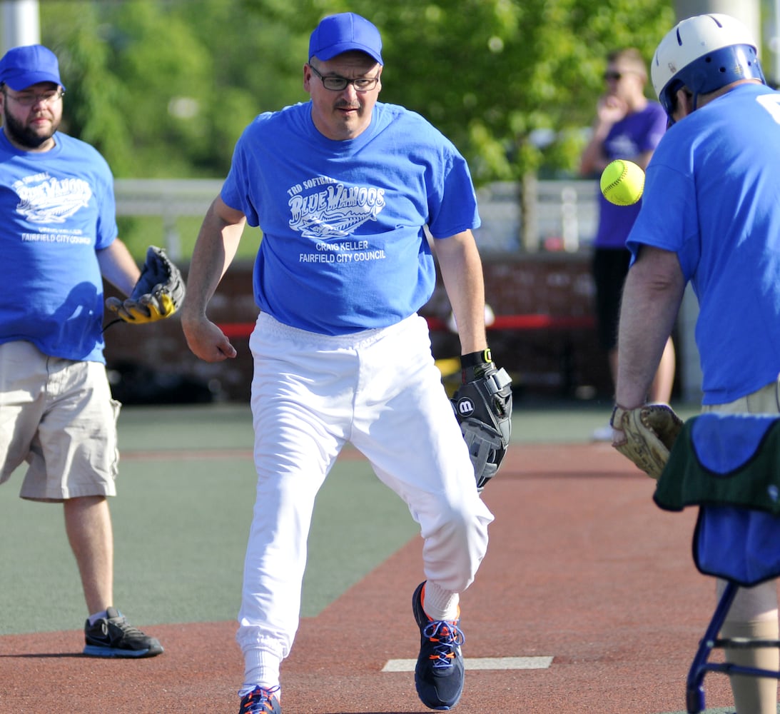 Ball games at Joe Nuxhall Miracle League Field