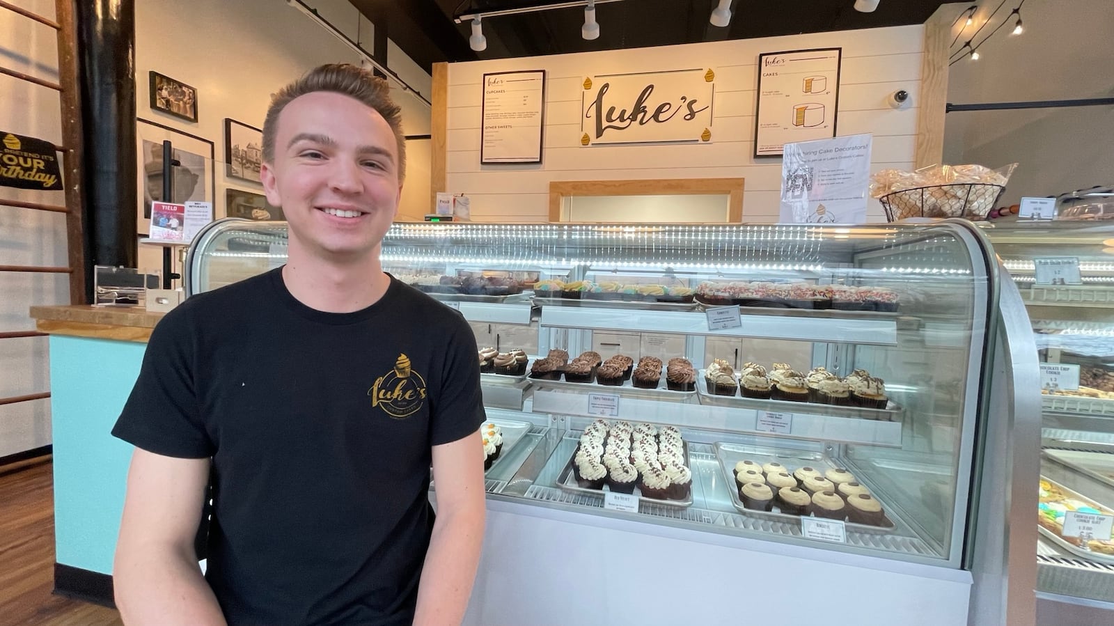 Luke’s Custom Cakes owner Luke Heizer also gary is up for a $20,000 forgivable loan through city of Hamilton. The loan will help with the expansion of his high Street location in downtown Hamilton. MICHAEL D. PITMAN/STAFF