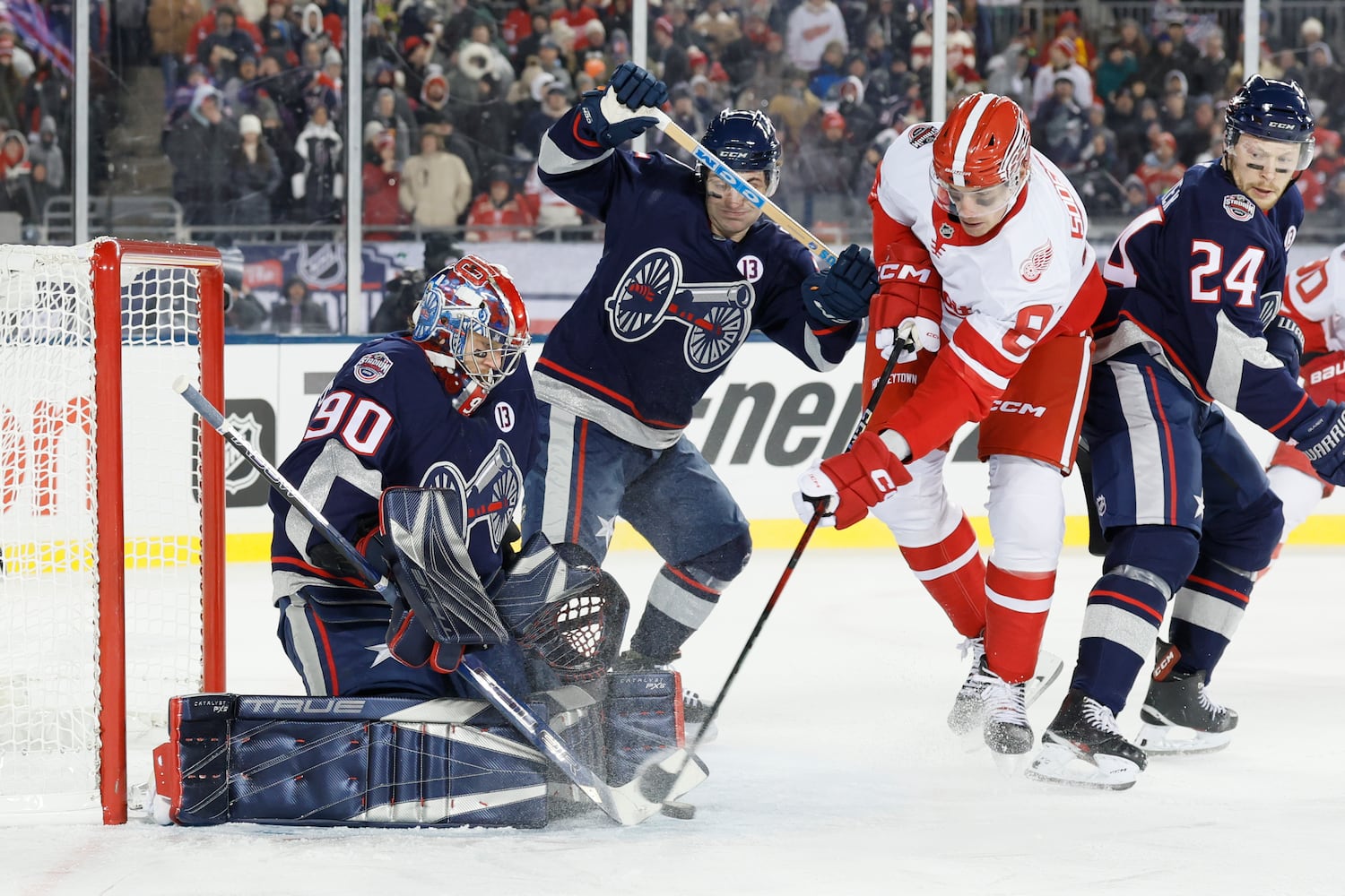 Red Wings Blue Jackets Hockey