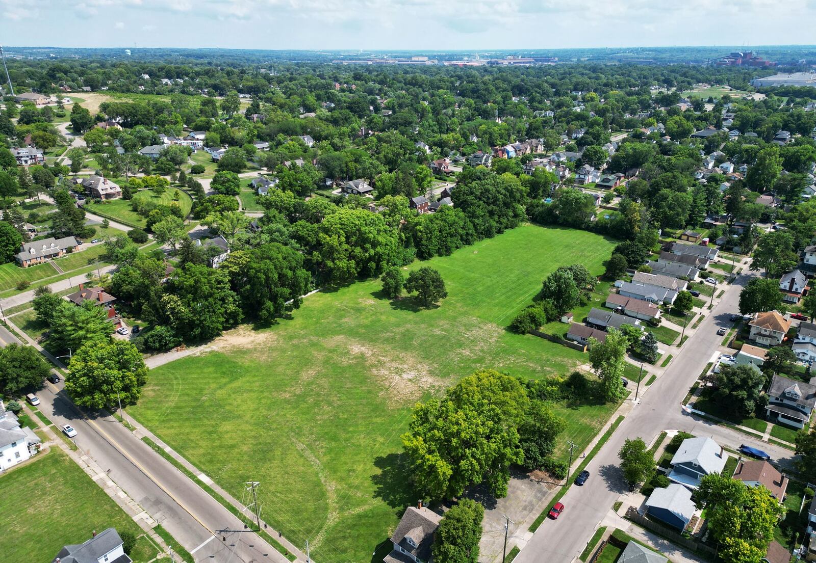 Multiple houses could be built on the property of the former Lincoln School on Central Avenue in Middletown. NICK GRAHAM/STAFF