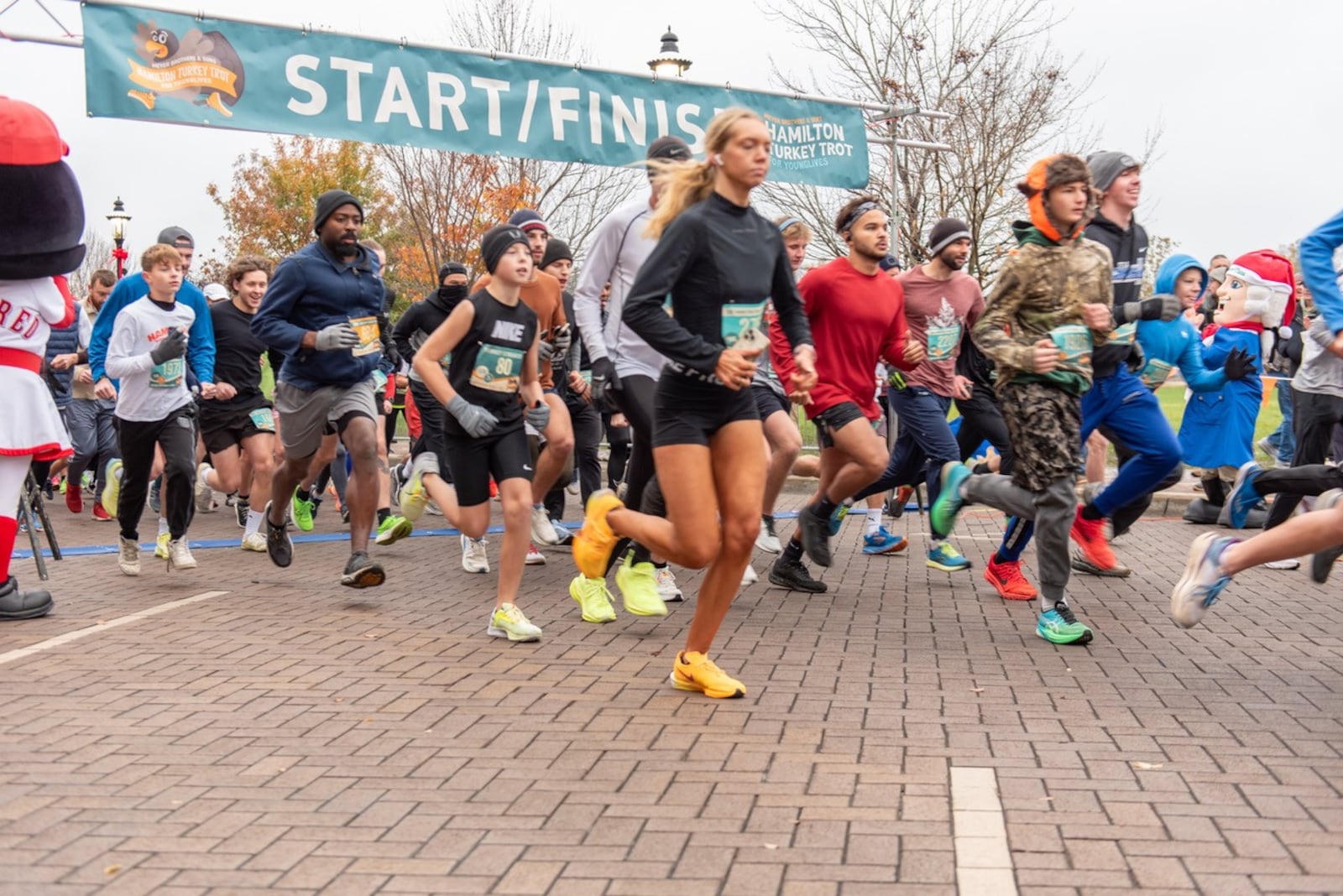 The 10th annual Hamilton Turkey Trot for YoungLives, sponsored by Meyer Brothers & Sons, started out as a neighborhood run and has grown to see thousands of participants raising money for YoungLives, a non-denominational ministry helping pregnant teens and teen moms. PROVIDED PHOTO