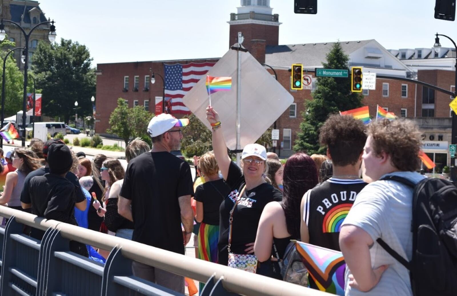 People participate in a march across the High Main Bridge as part of Hamilton Ohio Pride on Sat., June 4, 2022. Pride festivities took place throughout the downtown area and at Marcum Park. "Hamilton Pride celebrates diversity, love, and fellowship within our community," organizers say. Learn more about it at facebook.com/HamiltonOhioPride. More photos from Saturday are online at journal-news.com. ANANTH RAMAN/CONTRIBUTING PHOTOGRAPHER