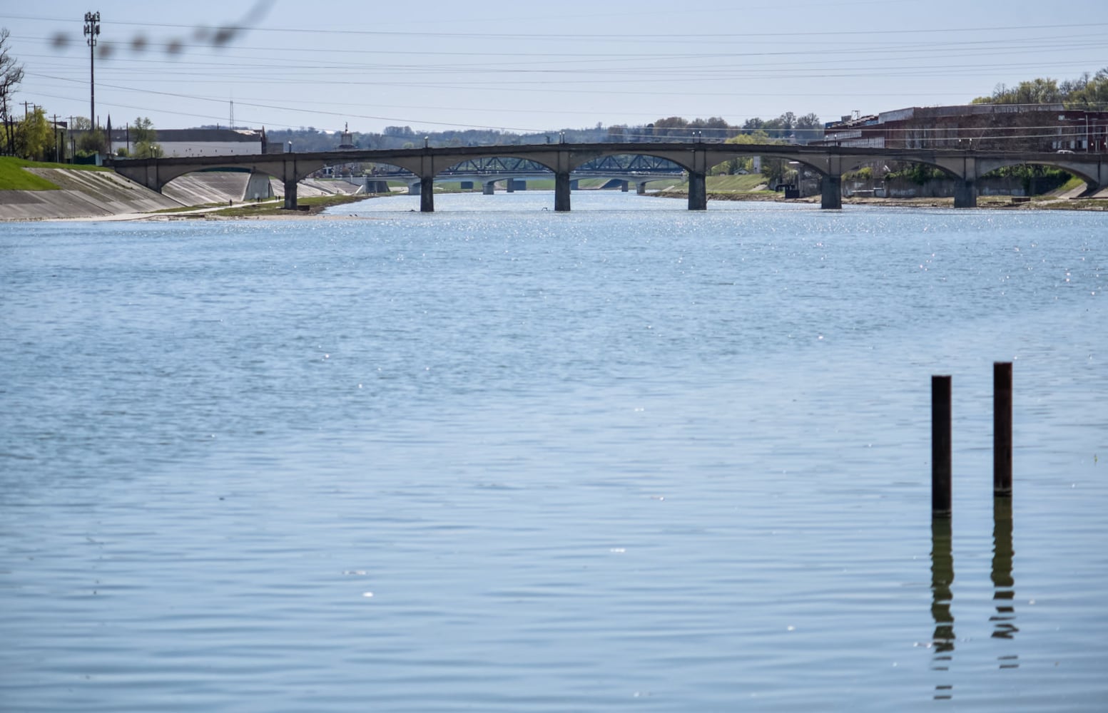 People enjoy the Spring weather in Hamilton