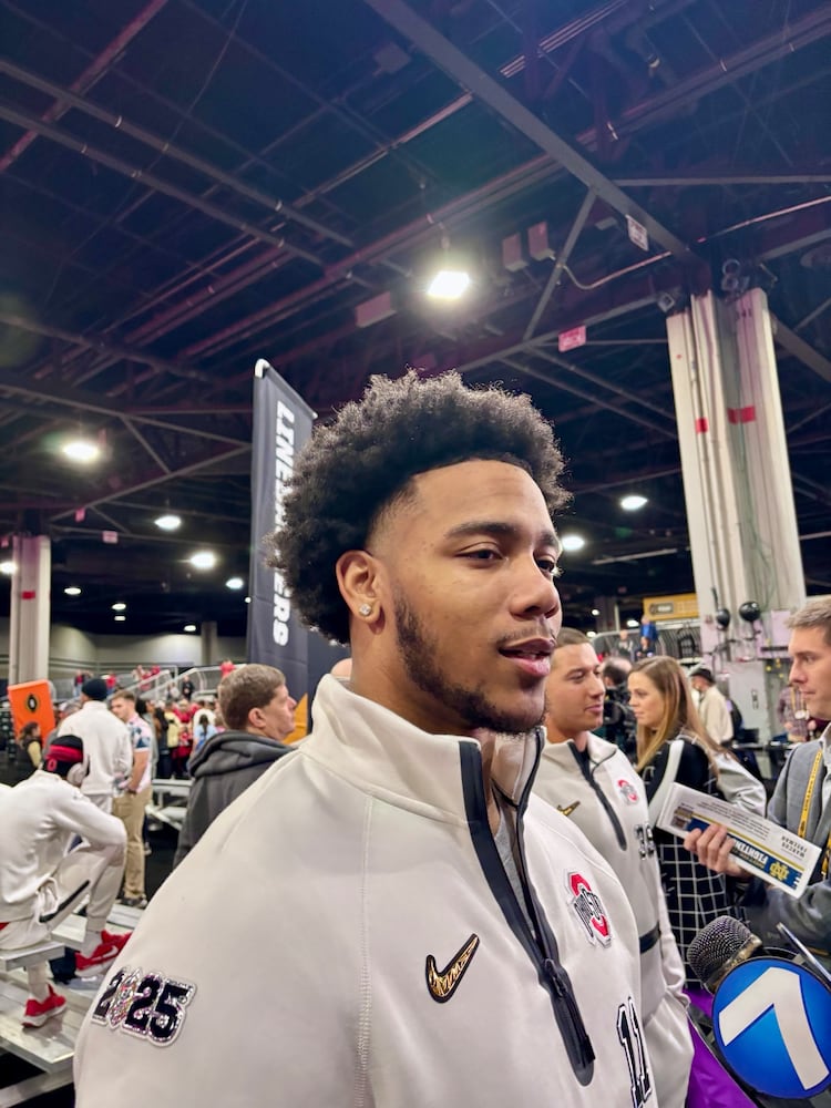 Ohio State LB C.J. Hicks at CFP Media Day