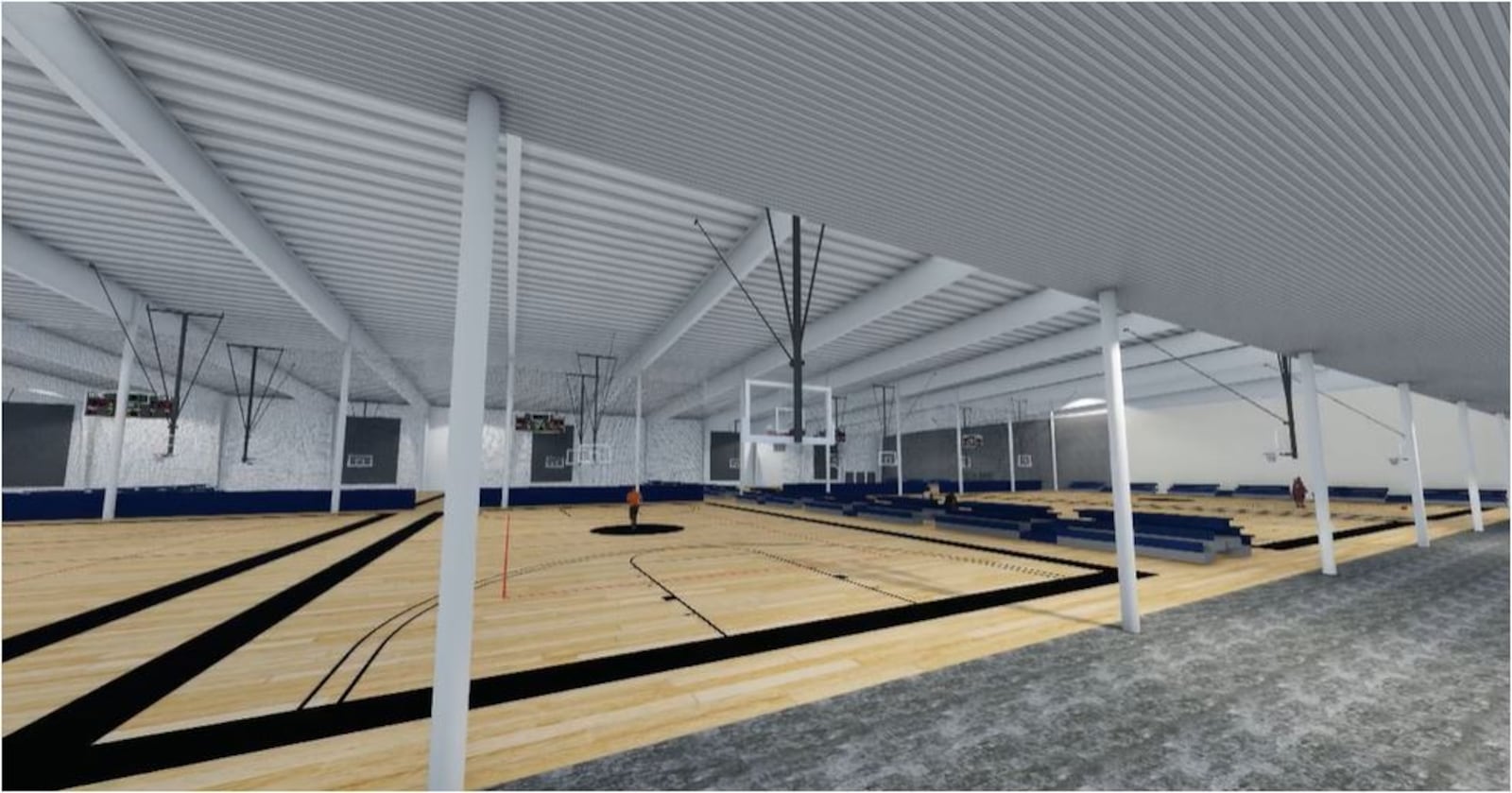 This gives a general idea of what part of the Spooky Nook Sports Champion Mill indoor sports complex will look like. More updated images, showing more closely what it will look like, have not yet been posted. PROVIDED