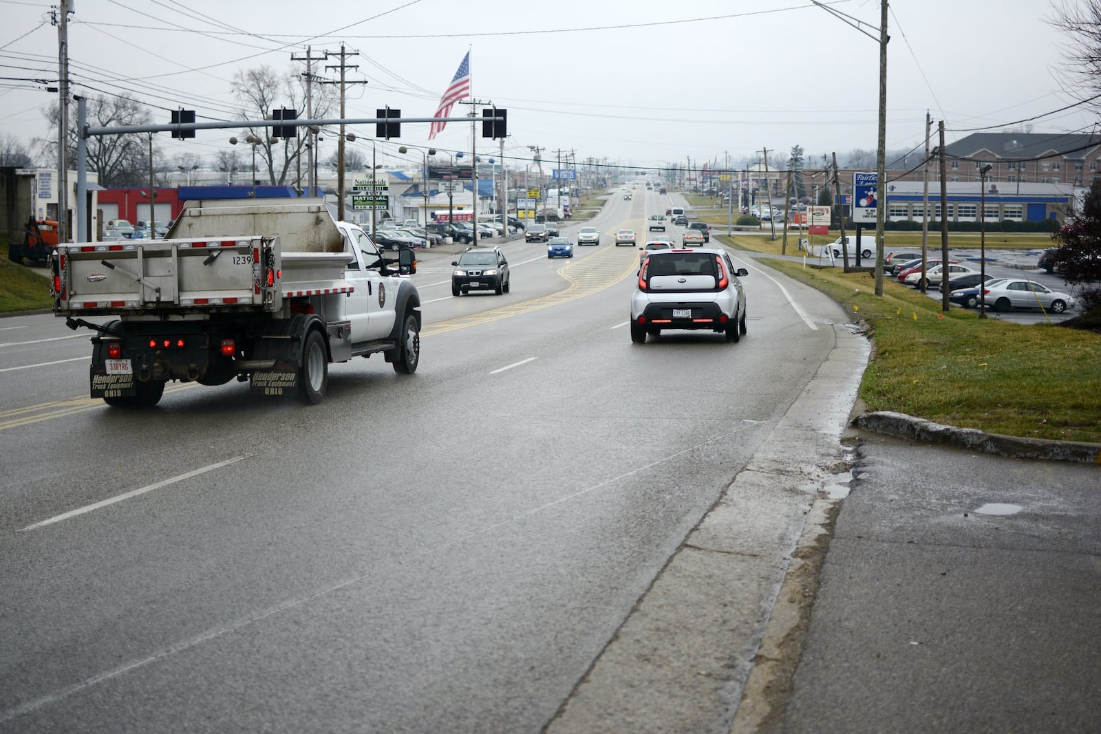 Ohio 4 will be paved from the Seward Road to the northern corporation line with Hamilton. The nearly 4.5-mile stretch will paved beginning in June, and curb and gutter replacement work is now underway along most of the state highway. MICHAEL D. PITMAN/FILE