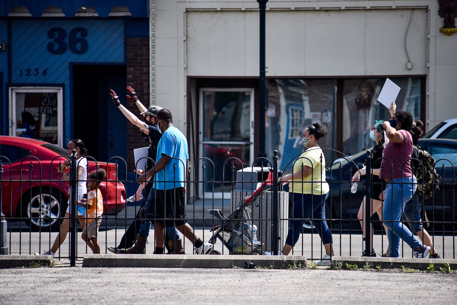 Crowd gathers for peaceful protest and march in Middletown