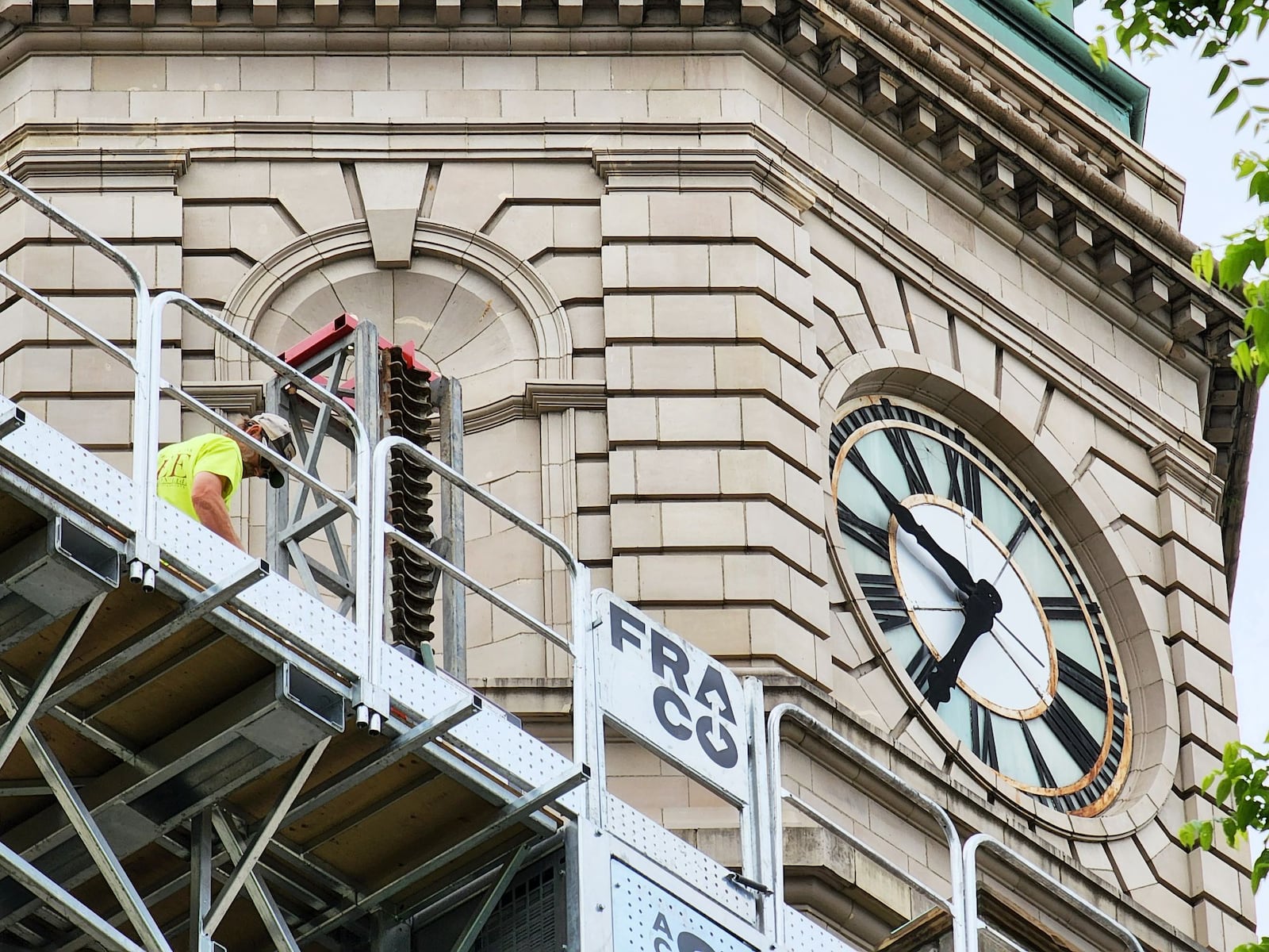 Work continues on the $4.6 million project to make critical repairs to the Butler County Historic Courthouse.