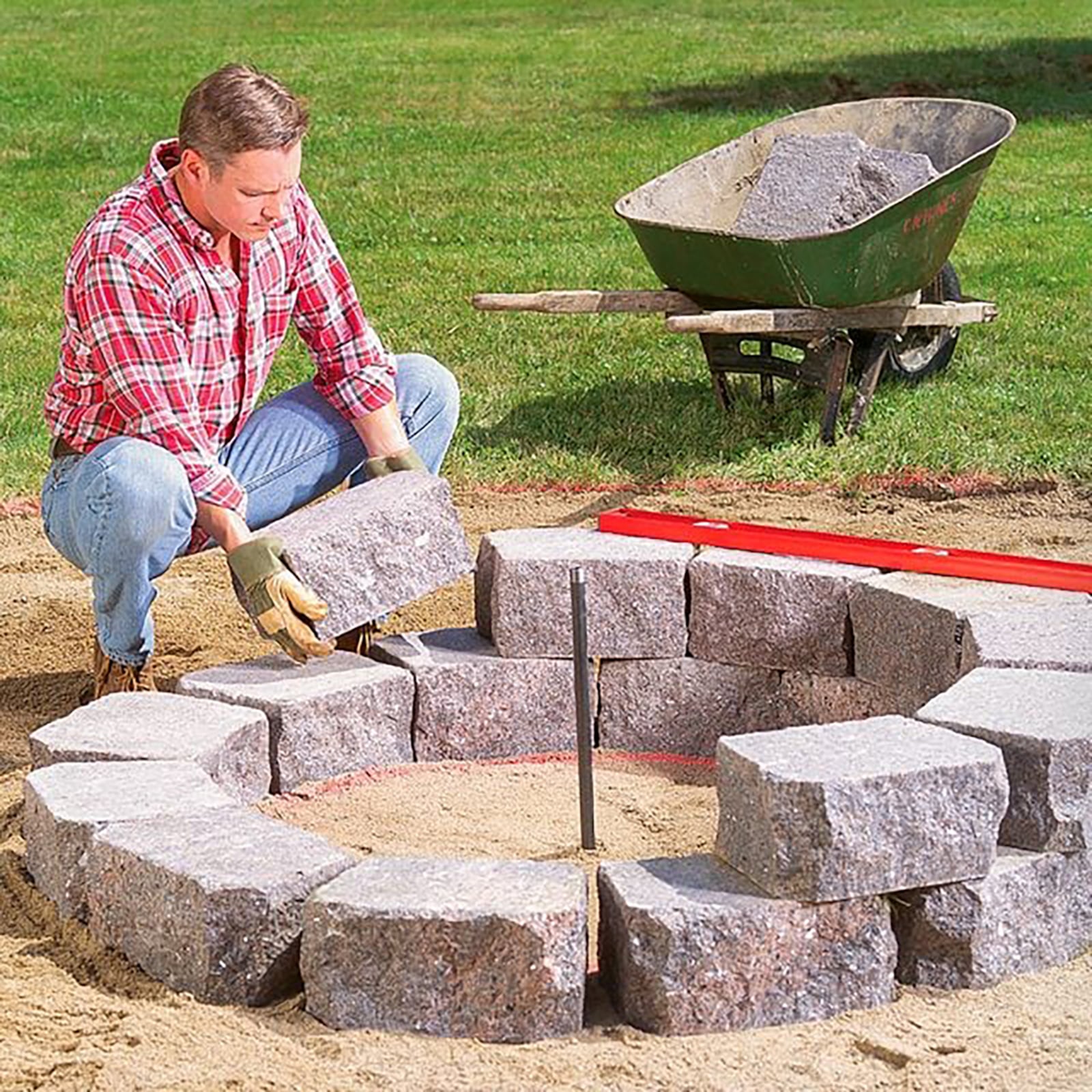 Outdoor bonfires create a focal point and a place for family and friends to gather. This DIY landscape block pit can be completed in 8 steps.