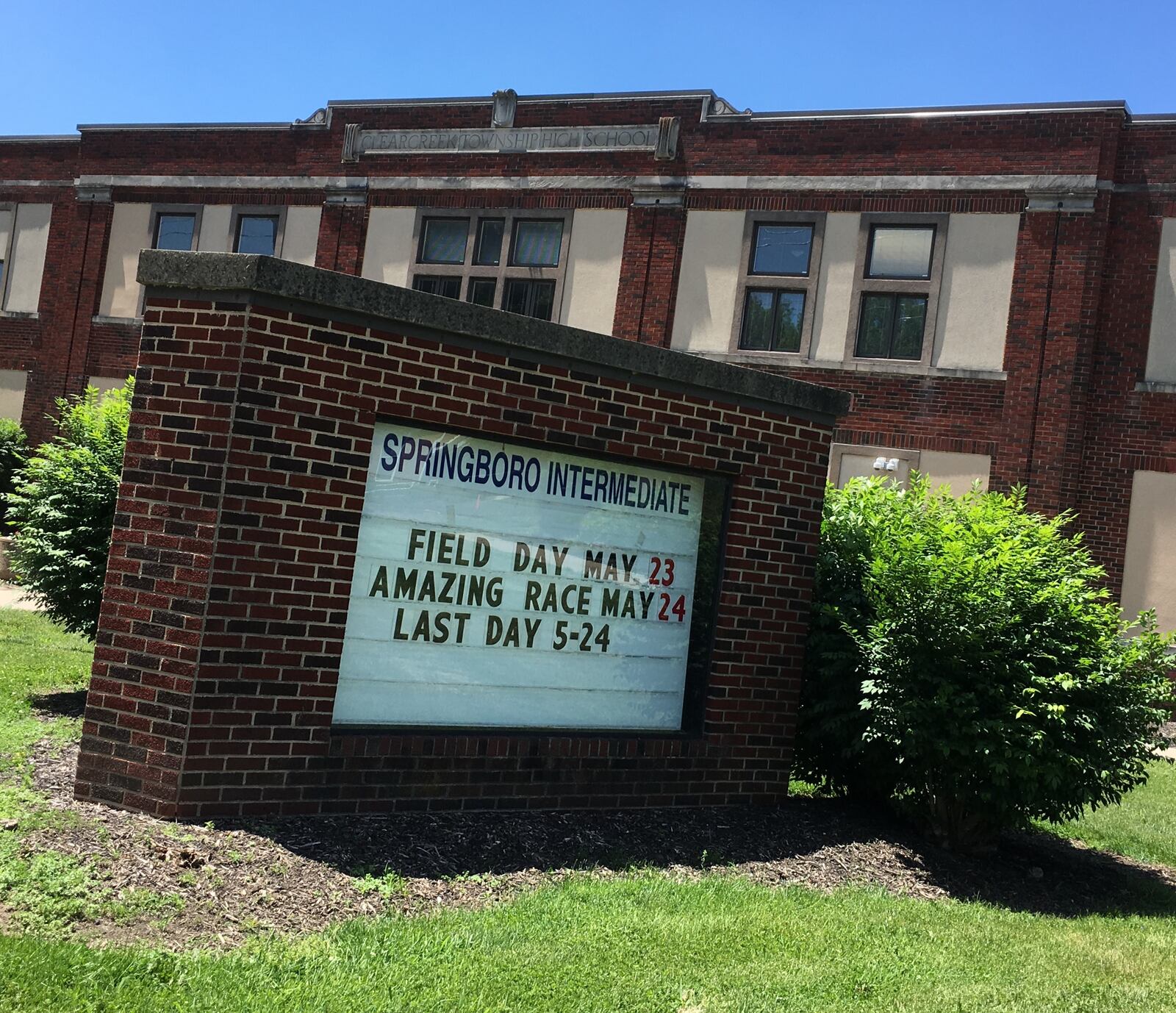 Springboro Intermediate School, a former high school, is the the district's oldest school. It was built in 1929, district officials said. FILE