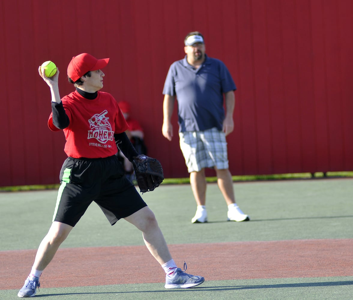 Ball games at Joe Nuxhall Miracle League Field