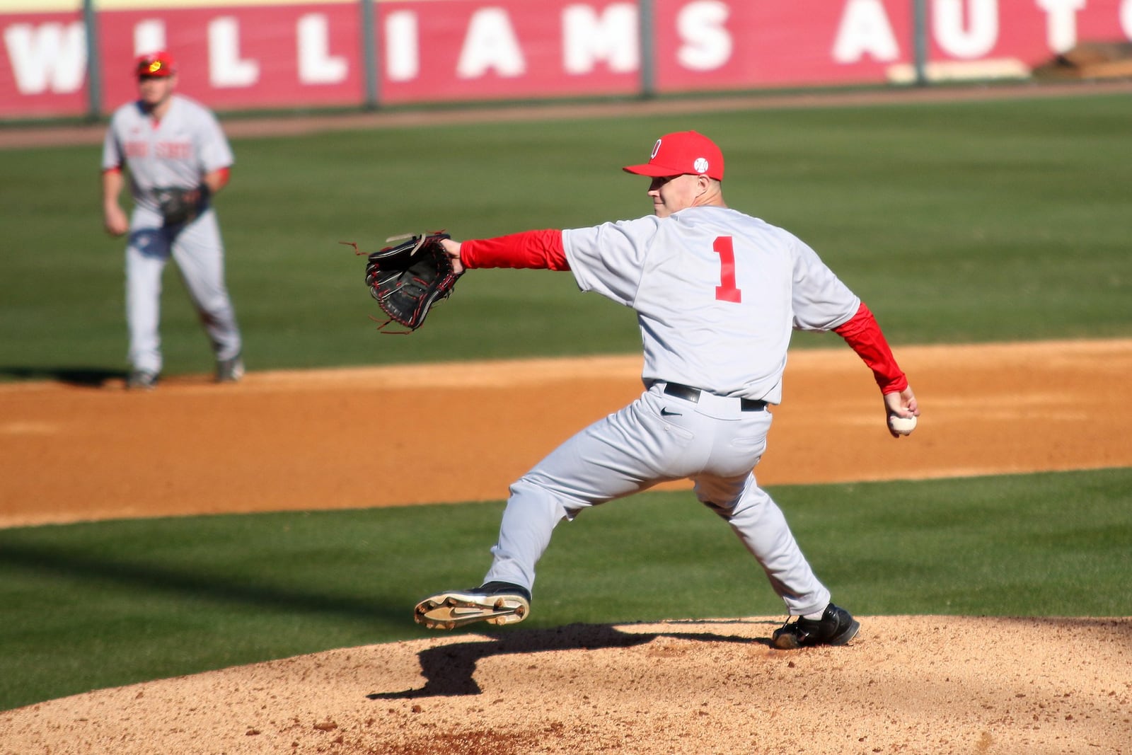 Travis Lakins started 15 games on the mound for Ohio State University as a sophomore in 2015. He was 4-4 with a 3.75 earned run average, striking out 84 batters in 96 innings. PHOTO COURTESY OF OHIO STATE UNIVERSITY