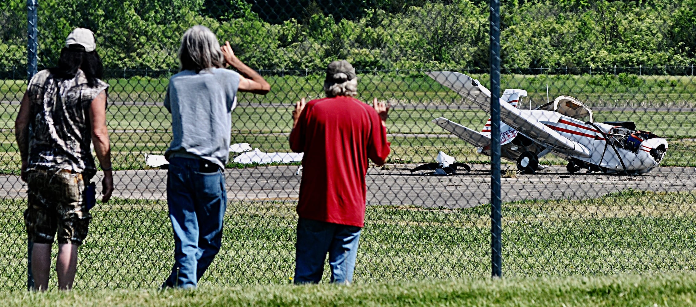 PHOTOS: Plane crashes at Butler County Regional Airport