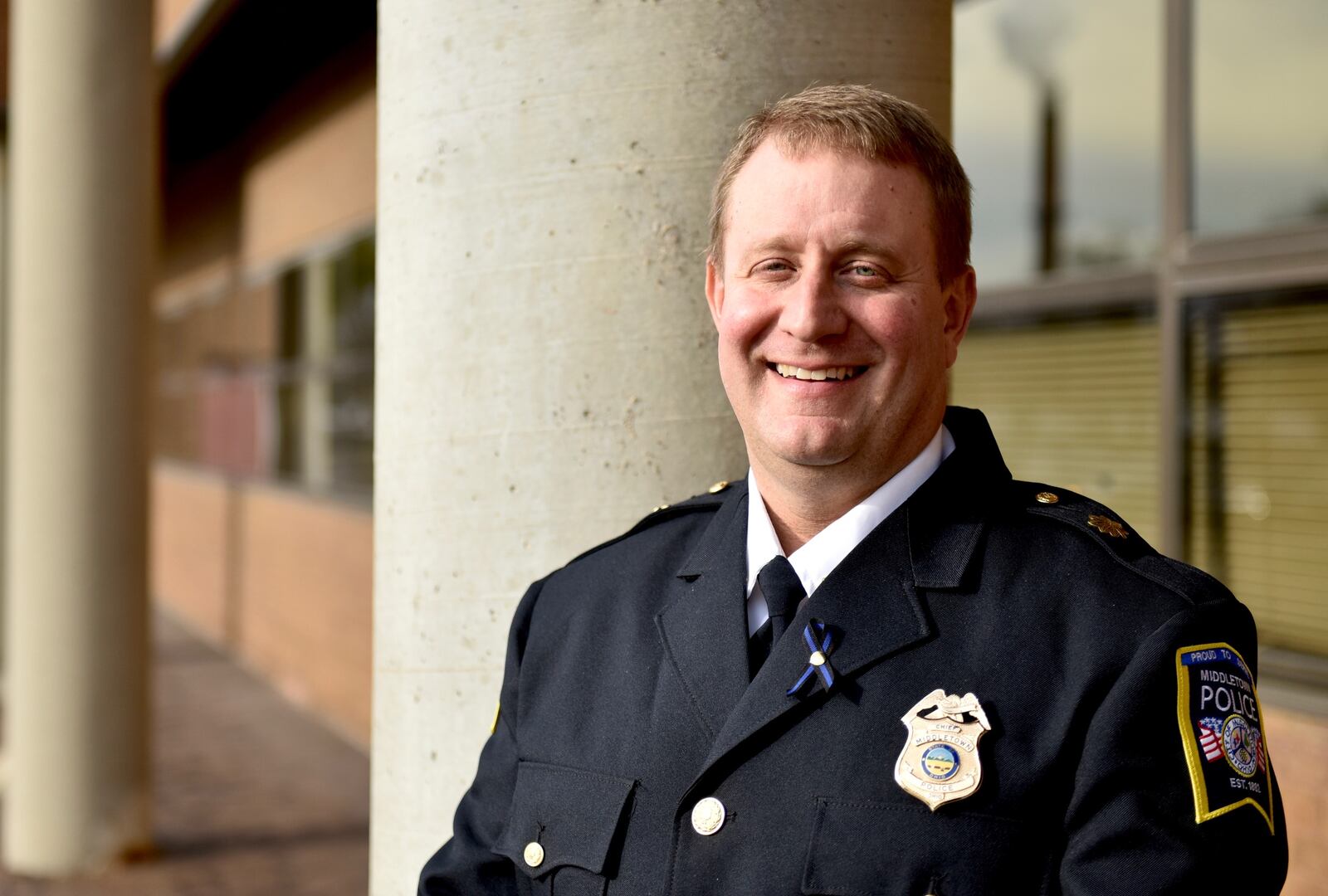 David Birk, a 22-year veteran on the Middletown police force, recently was named its police chief. NICK GRAHAM/STAFF