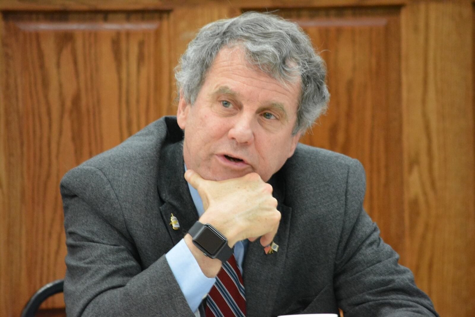 U.S. Sen. Sherrod Brown, D-Ohio, in Dayton Ohio