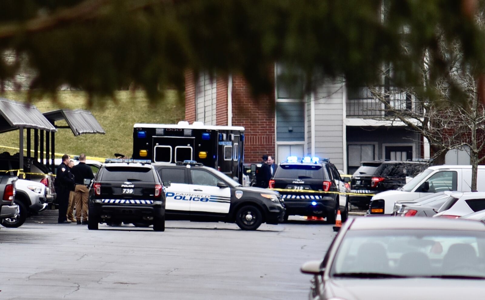 Three Fairfield police officers will be on administrative leave as the Ohio Bureau of Criminal Investigation investigates an officer-involved shooting which resulted in a suspect shot to death. NICK GRAHAM/STAFF