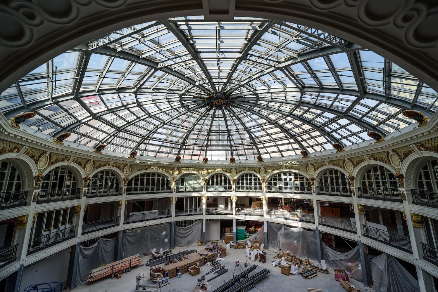 Dayton Arcade construction October 2020