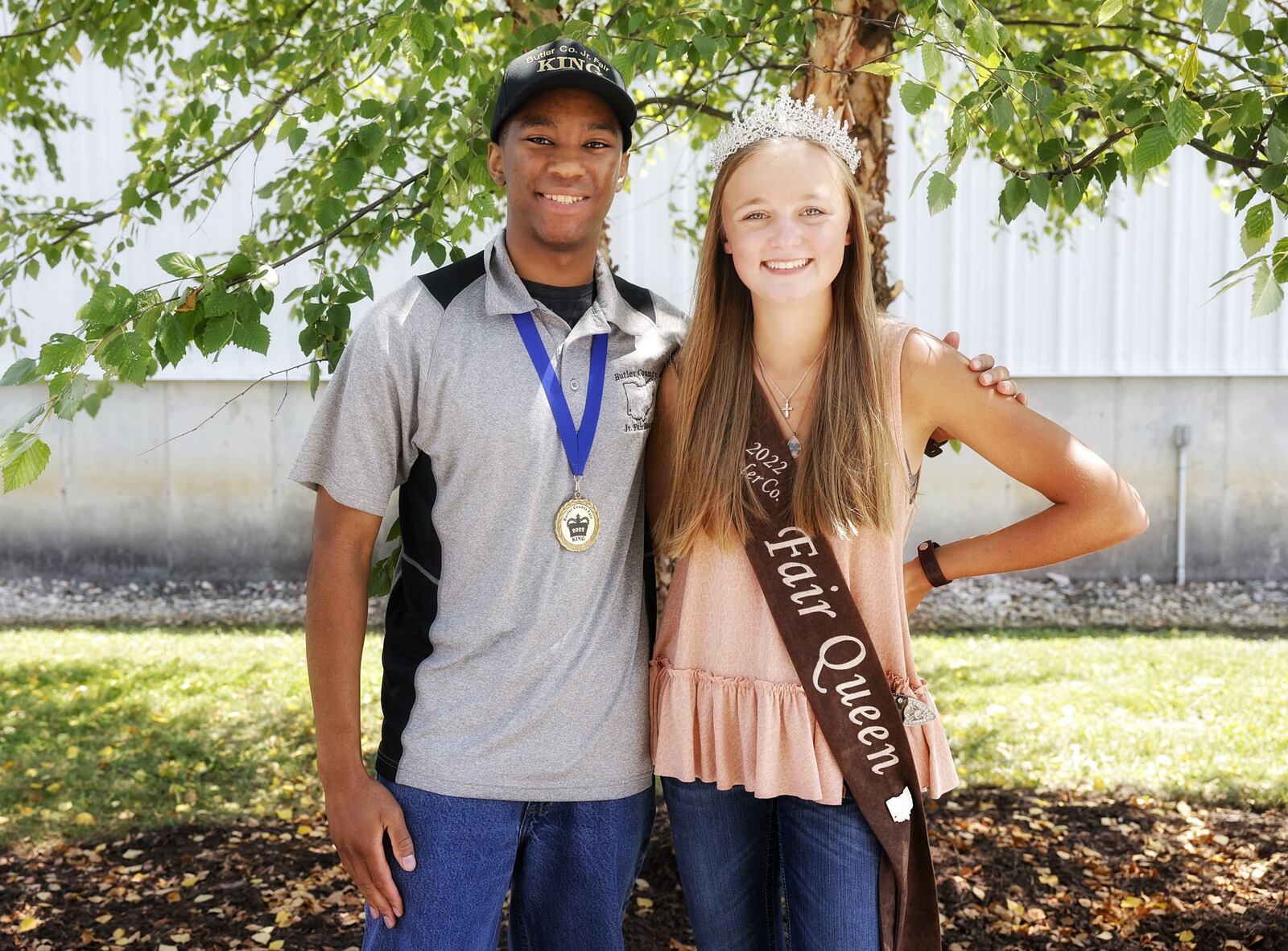 The 2022 Butler County Fair King Sam Vessel and Queen Anna Moeller will be busy around the fairgrounds. NICK GRAHAM/STAFF