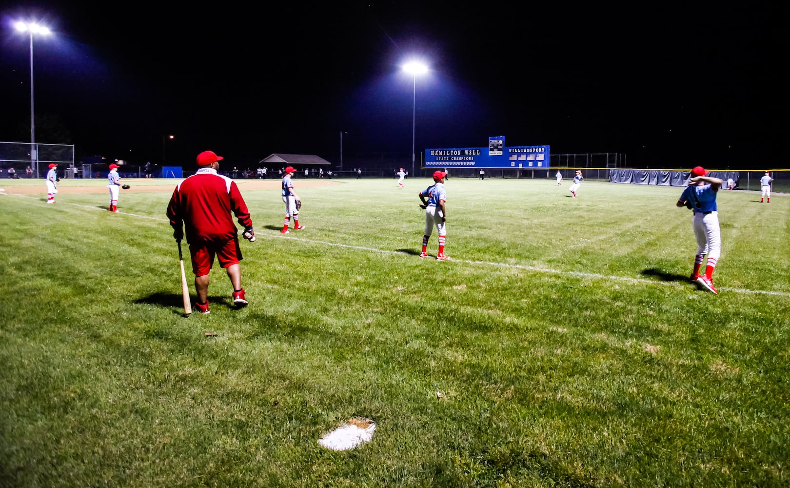 Youth baseball teams get back in action just after midnight