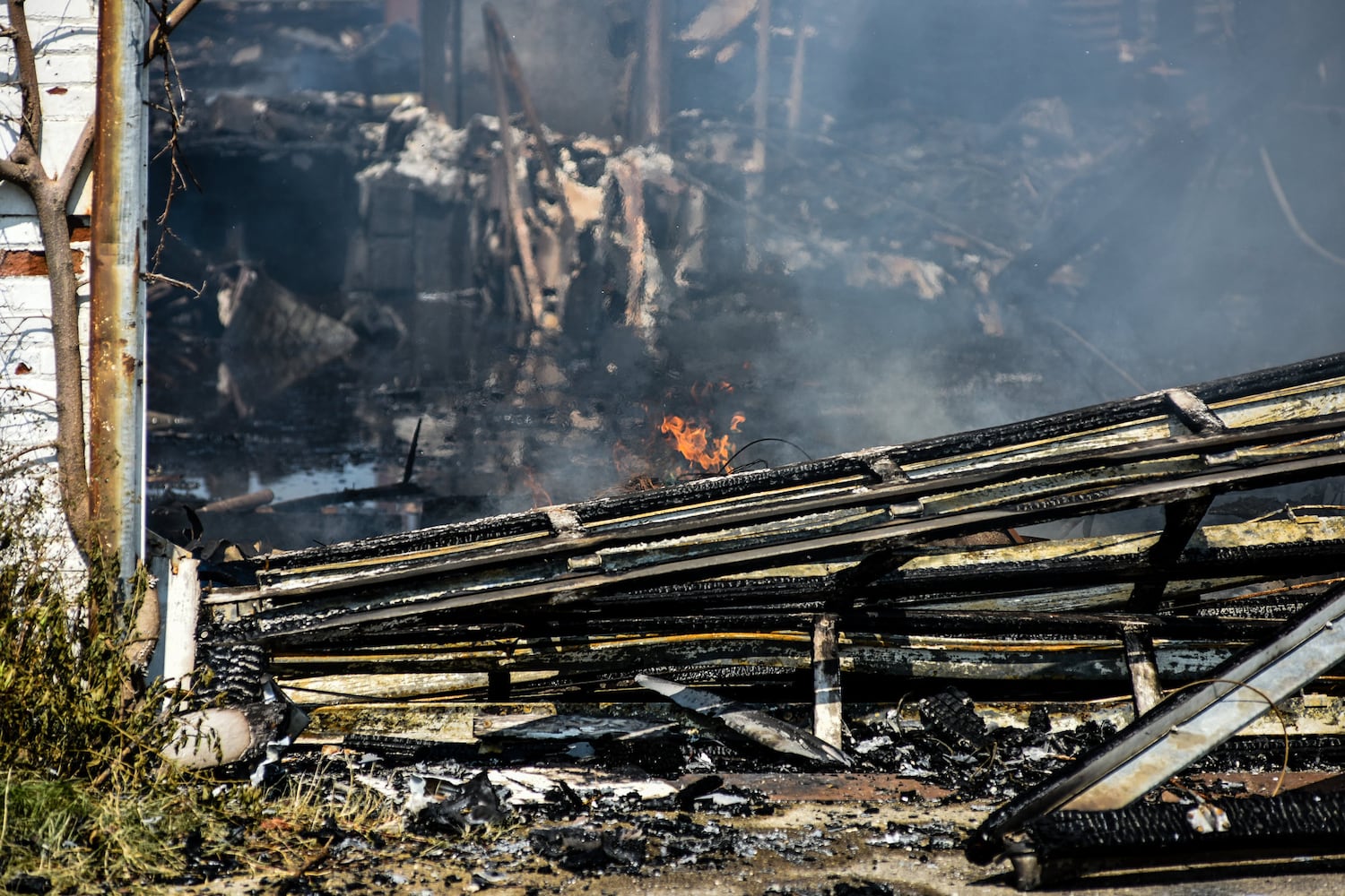 Aftermath of massive warehouse fire in Hamilton