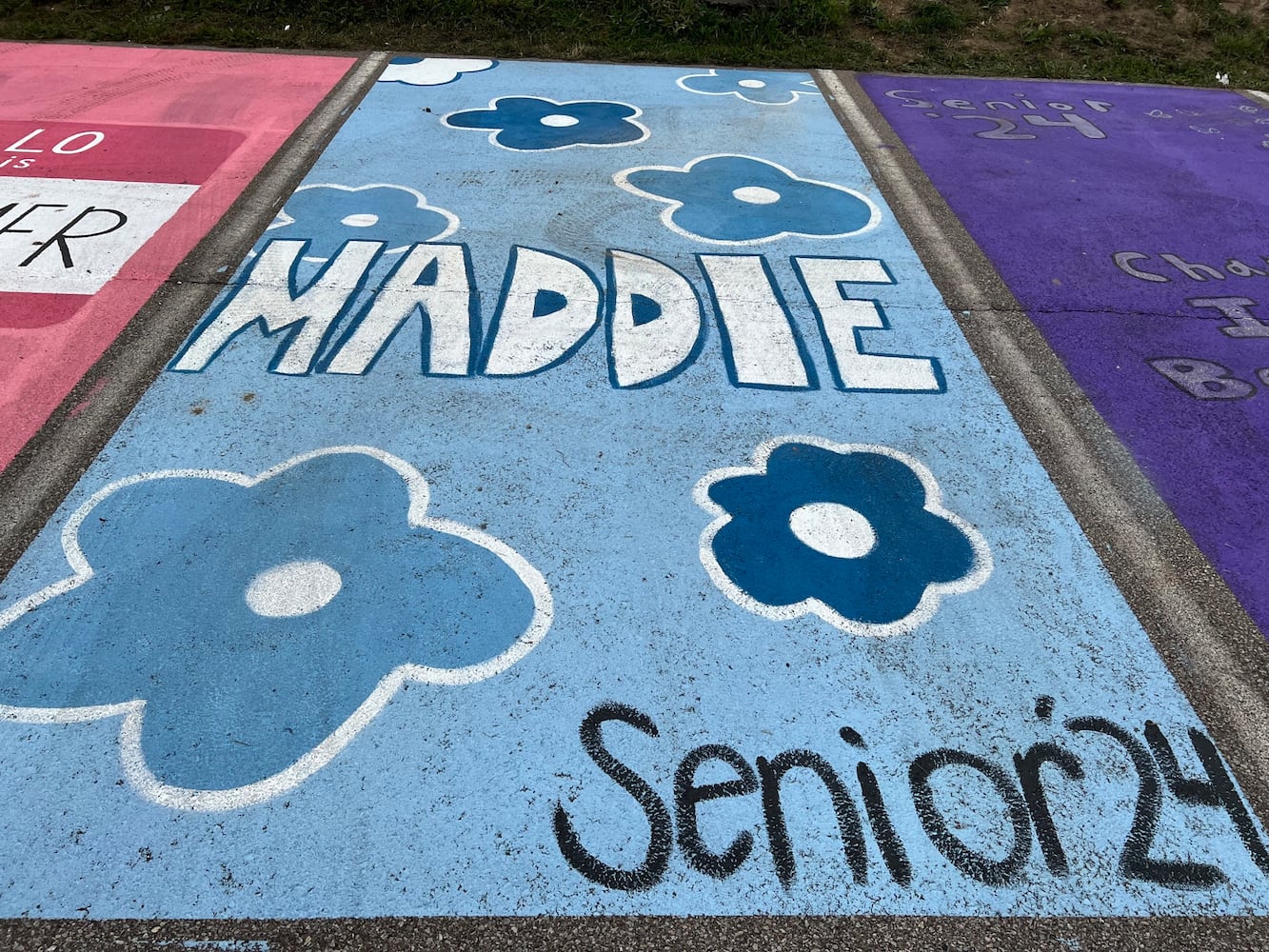 Fairfield High School senior parking lot spaces