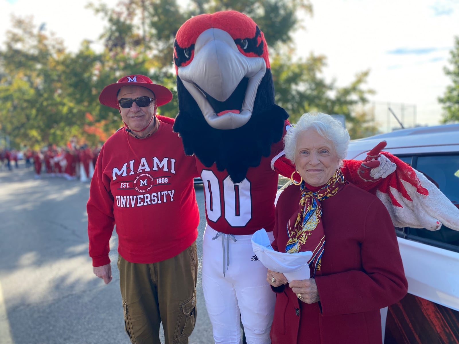 George Beverley and Jackie Hunt pose as past Miami University Homecoming Ambassadors for The Knolls of Oxford. CONTRIBUTED