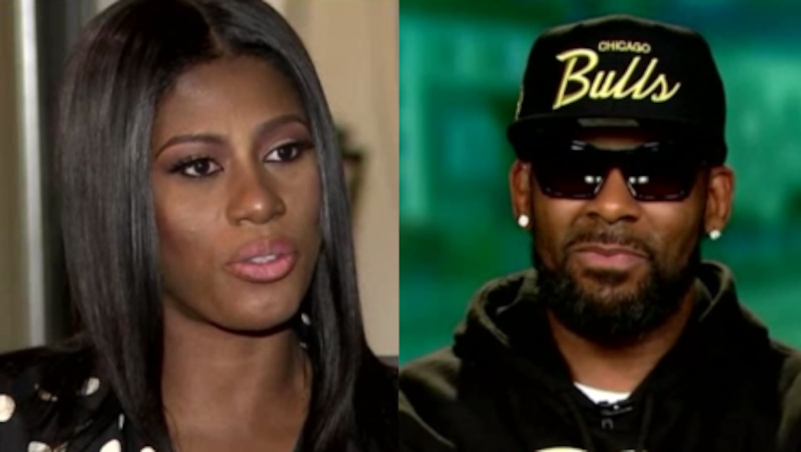 Asante McGee (left) is one of the many women accusing singer R. Kelly of sexually, physically and emotionally abusing them.(WSBTV.com)