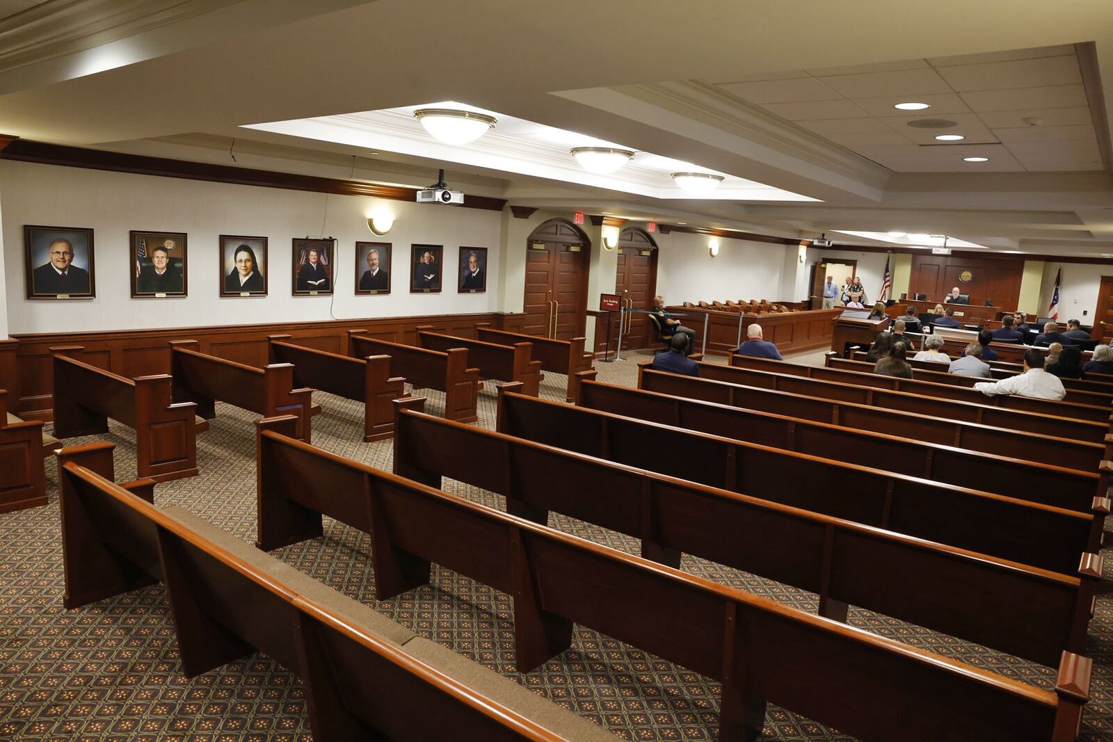 The jury trial of Gurpreet Singh, charged with allegedly shooting and killing four family members in 2019 in West Chester Township, started with preliminary motions and jury selection Monday, Oct. 3, 2022 in a new super courtroom in Butler County Common Pleas Court in Hamilton. NICK GRAHAM/STAFF