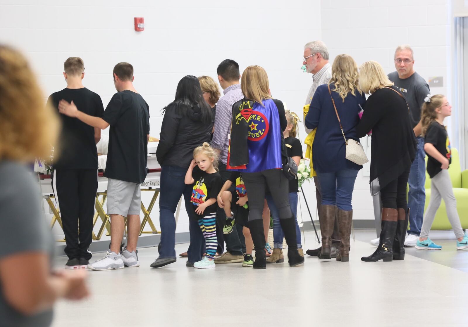 Hundreds of people attended a visitation Thursday, Oct. 12, at Fairfield Central Elementary for Walter “Superbubz” Herbert. Attendees were given yellow ribbons to wear. 