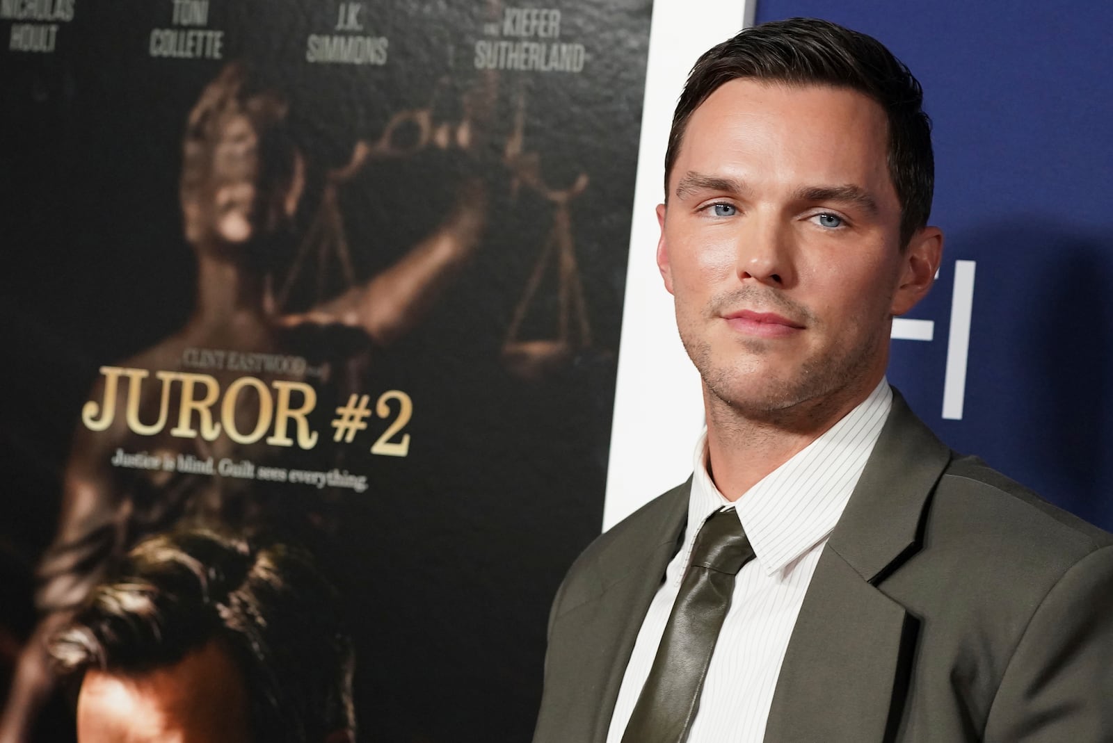 Nicholas Hoult arrives at the AFI Fest premiere of "Juror #2" on Sunday, Oct. 27, 2024, at TCL Chinese Theatre in Los Angeles. (Photo by Jordan Strauss/Invision/AP)