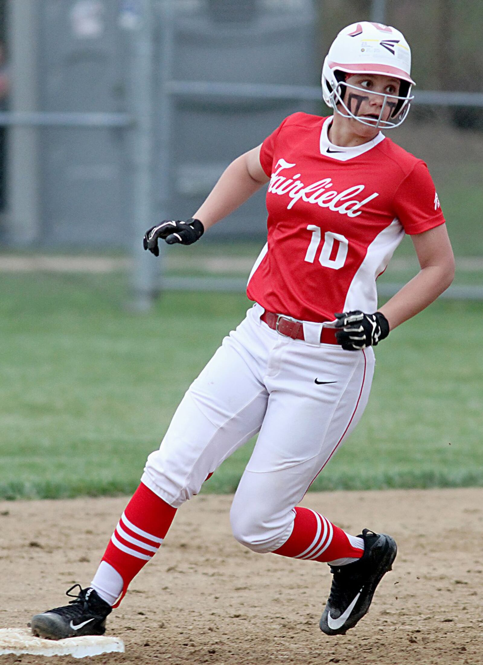 Fairfield’s Jordan Shotwell makes it safely to second base during Tuesday’s game against Sycamore at Fairfield Middle School. CONTRIBUTED PHOTO BY E.L. HUBBARD