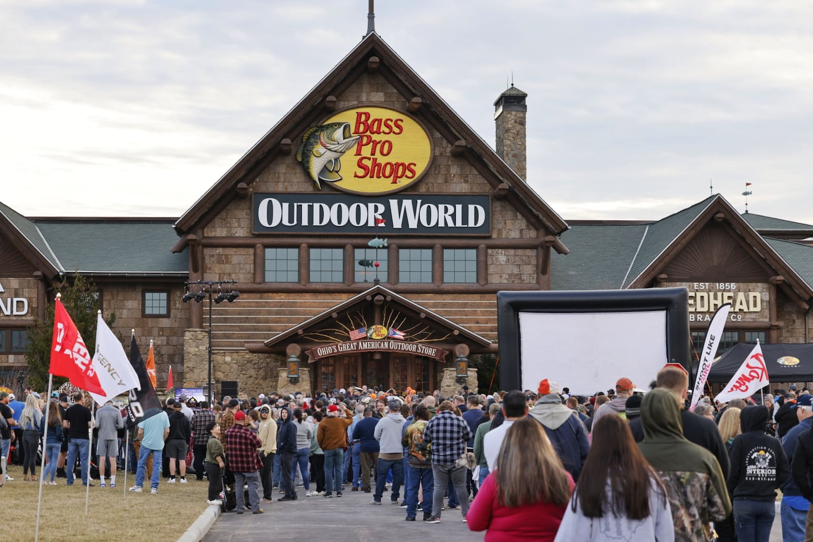 Bass Pro Shops celebrates the grand opening of their new store Wednesday, Feb. 21, 2024 in West Chester Township. NICK GRAHAM/STAFF