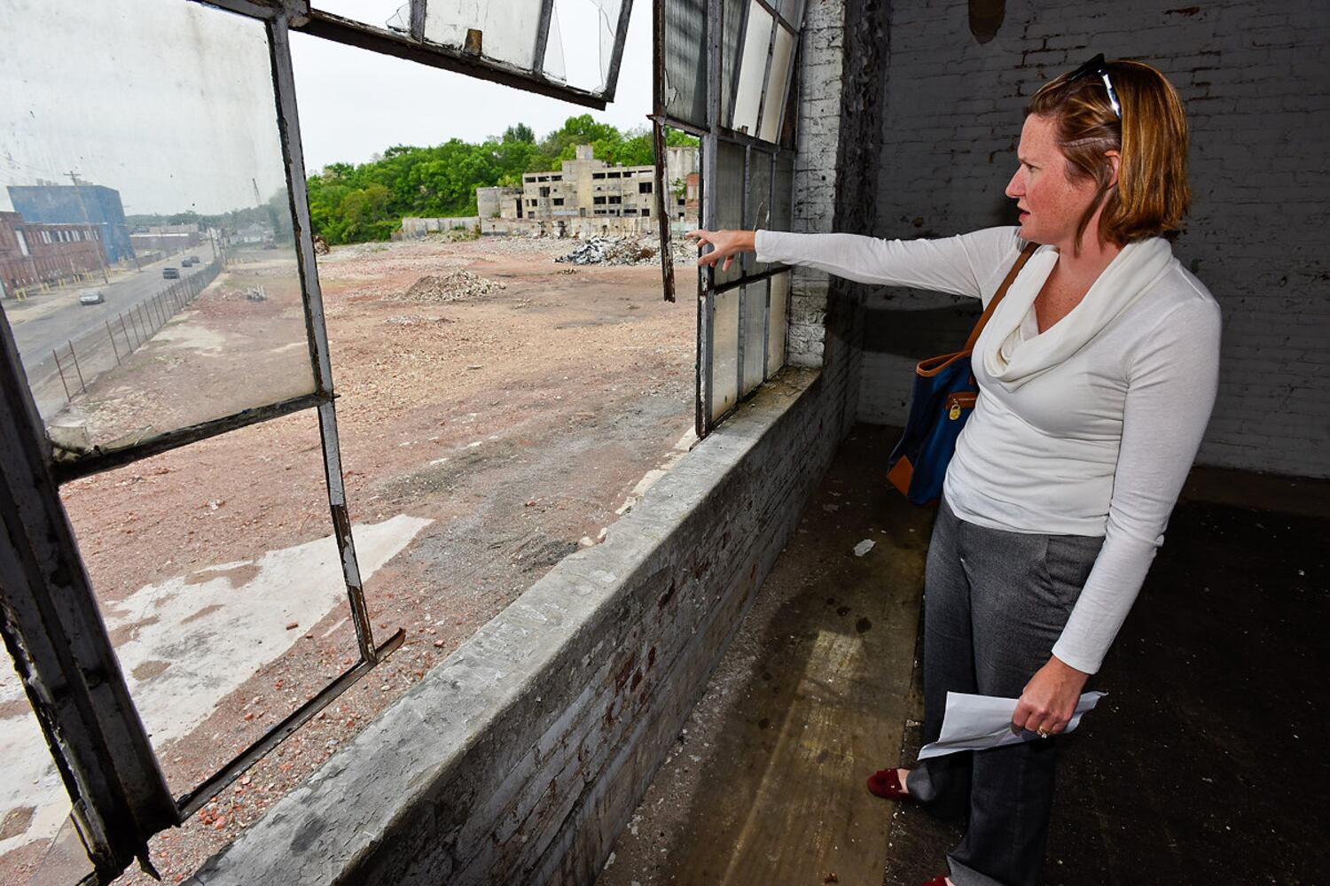 Tour of former Champion Paper Mill