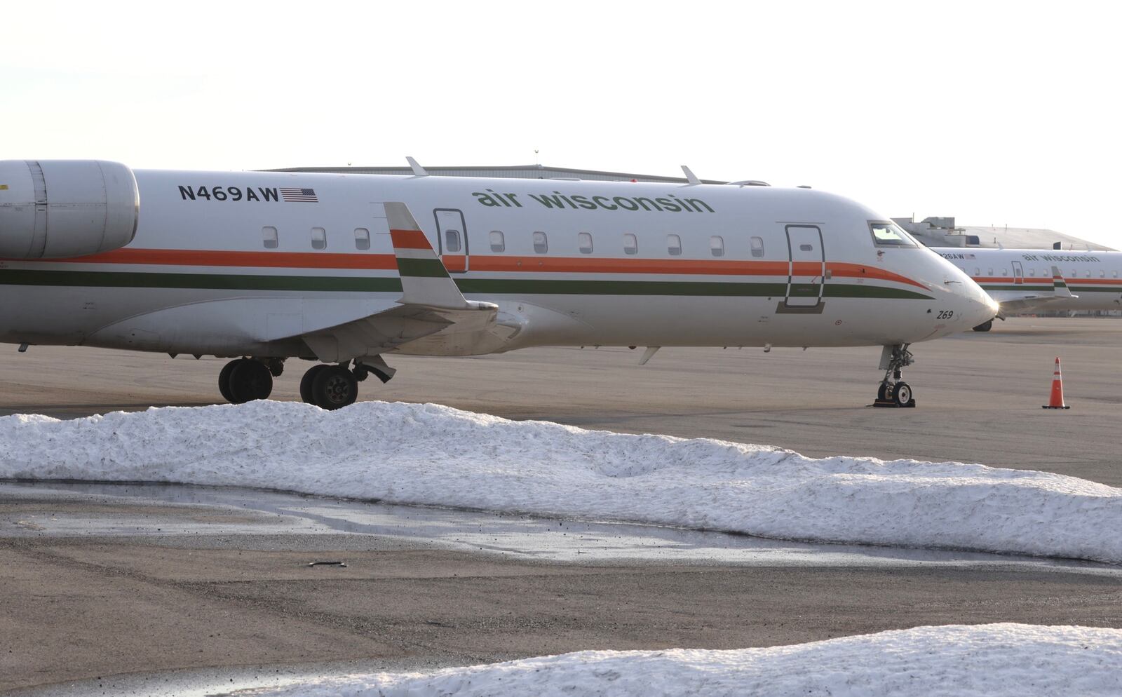 Air Wisconsin hub at Dayton International Airport. BILL LACKEY/STAFF