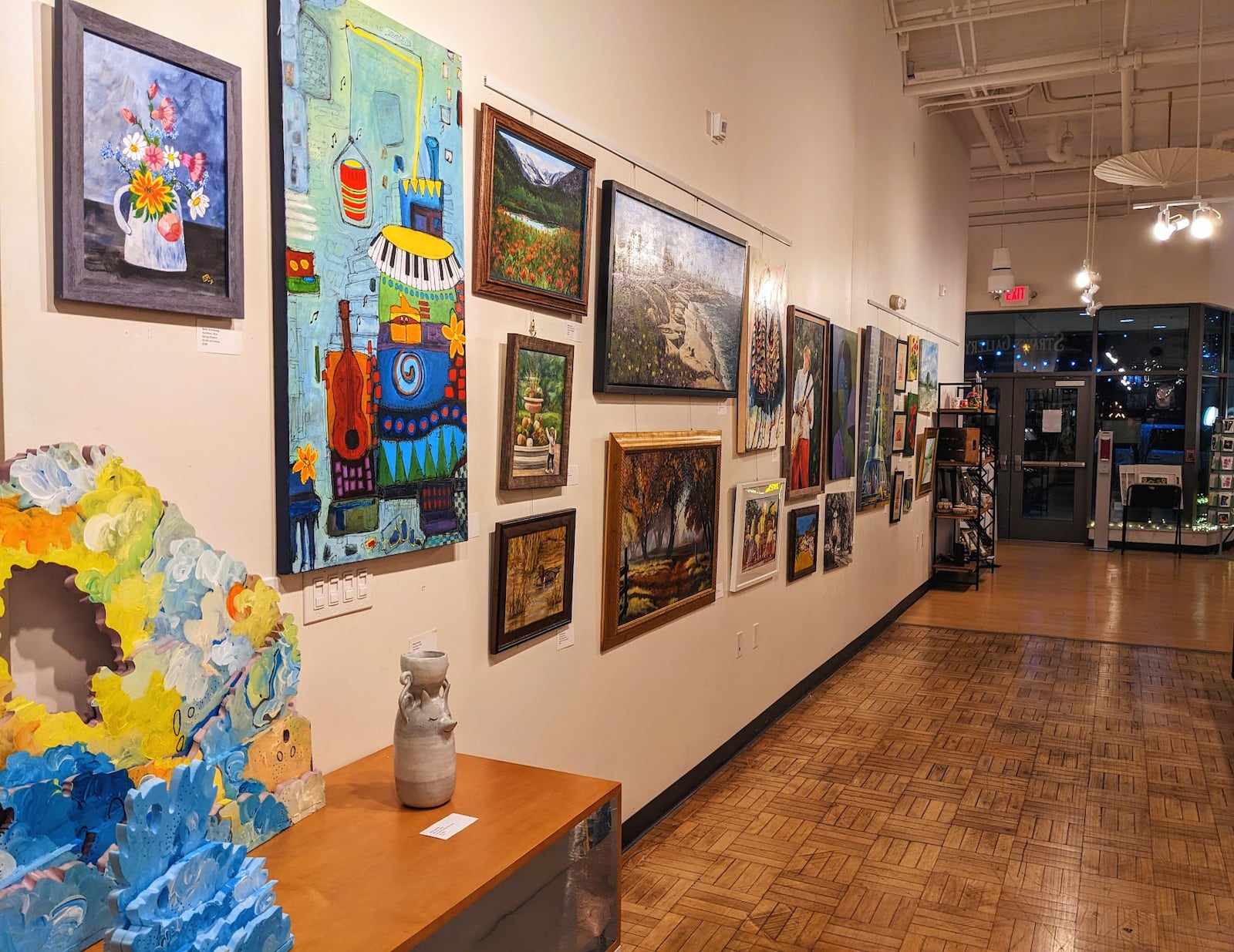 The "New Views" exhibit by the Women's Arts Club of Hamilton is seen here at The Strauss Gallery on High Street. it opens Feb. 4 and runs through March 3, 2023. CONTRIBUTED/STRAUSS