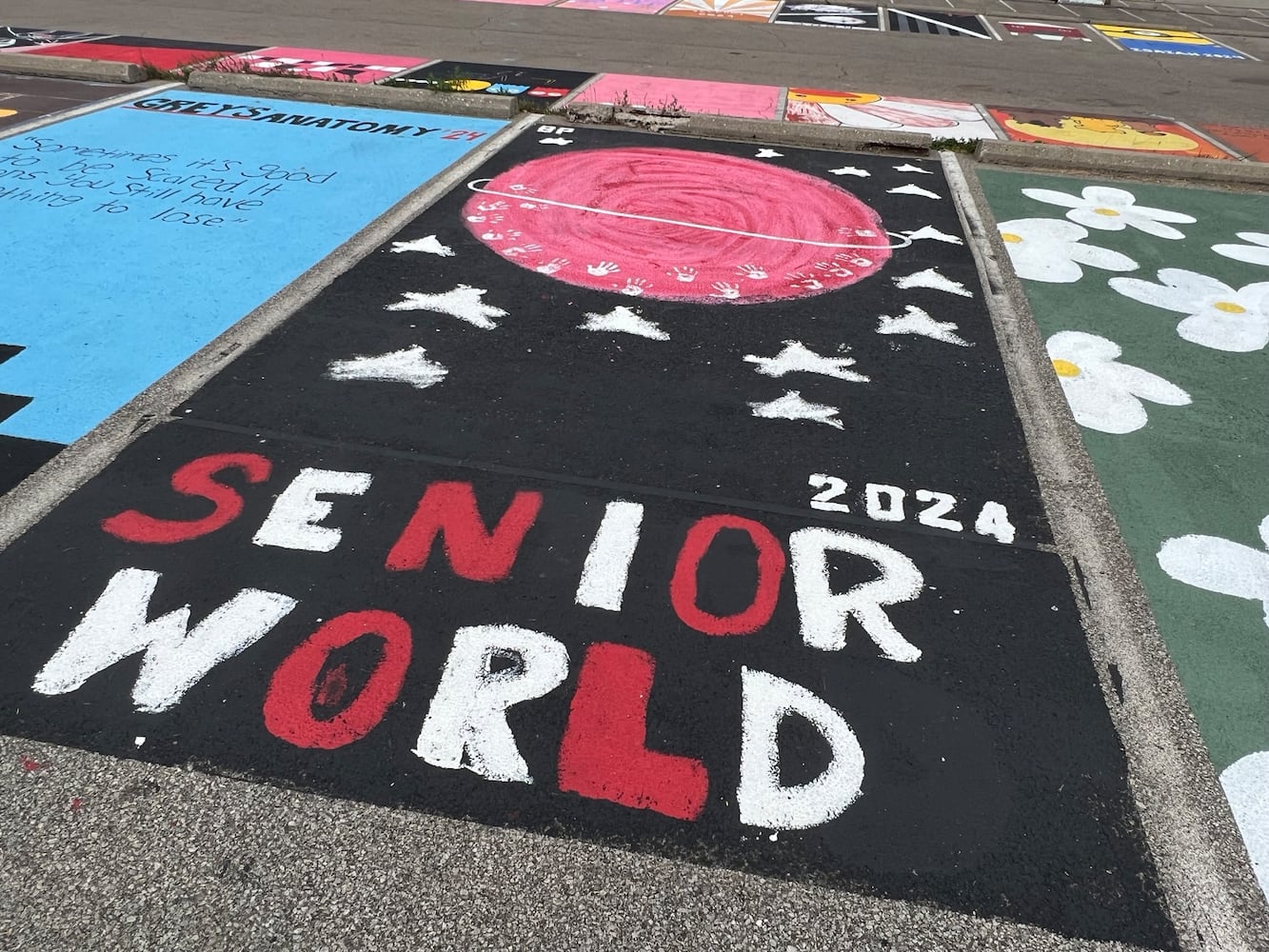 Fairfield High School senior parking lot spaces