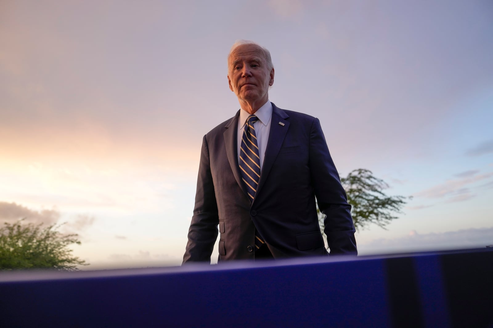 President Joe Biden leaves the National Museum of Slavery, in the capital Luanda, Angola on Tuesday, Dec. 3, 2024. (AP Photo/Ben Curtis)