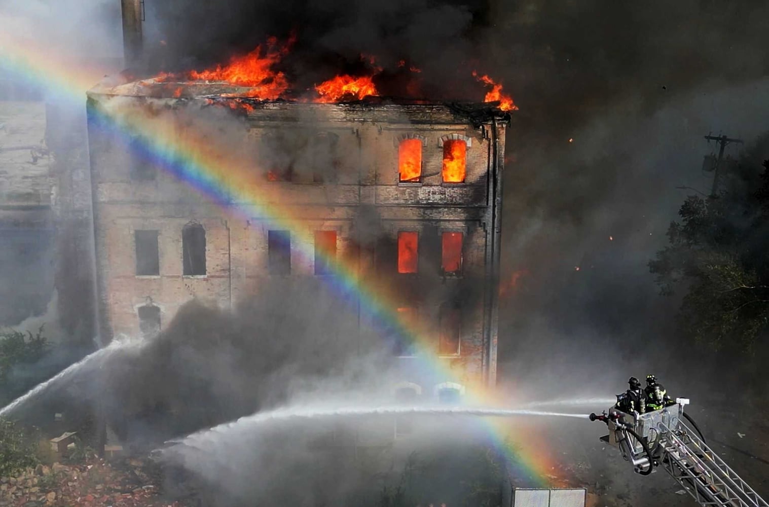 Hamilton former Beckett Paper building fire