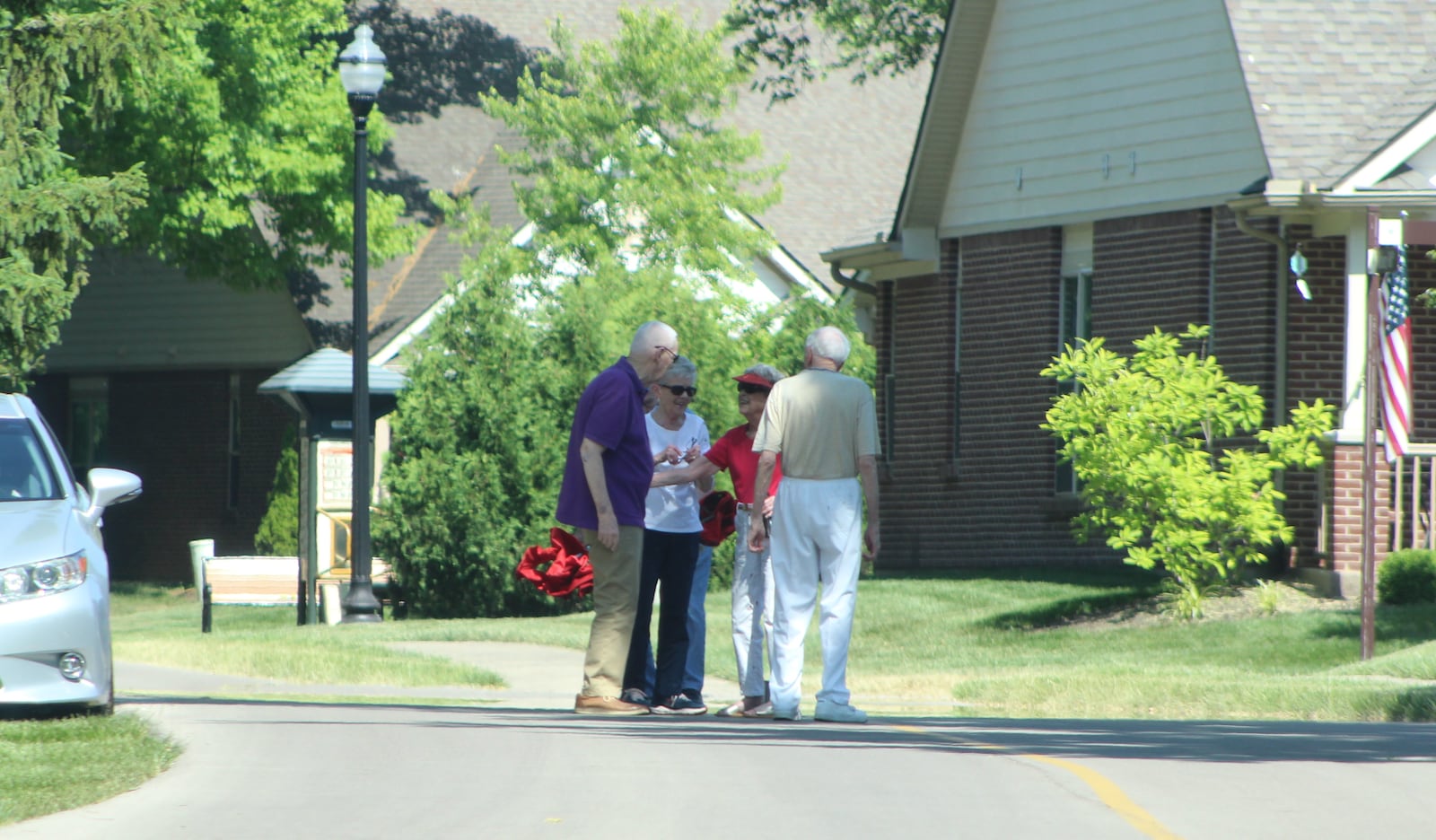 Seniors chat at a senior living community in Centerville. CORNELIUS FROLIK / STAFF