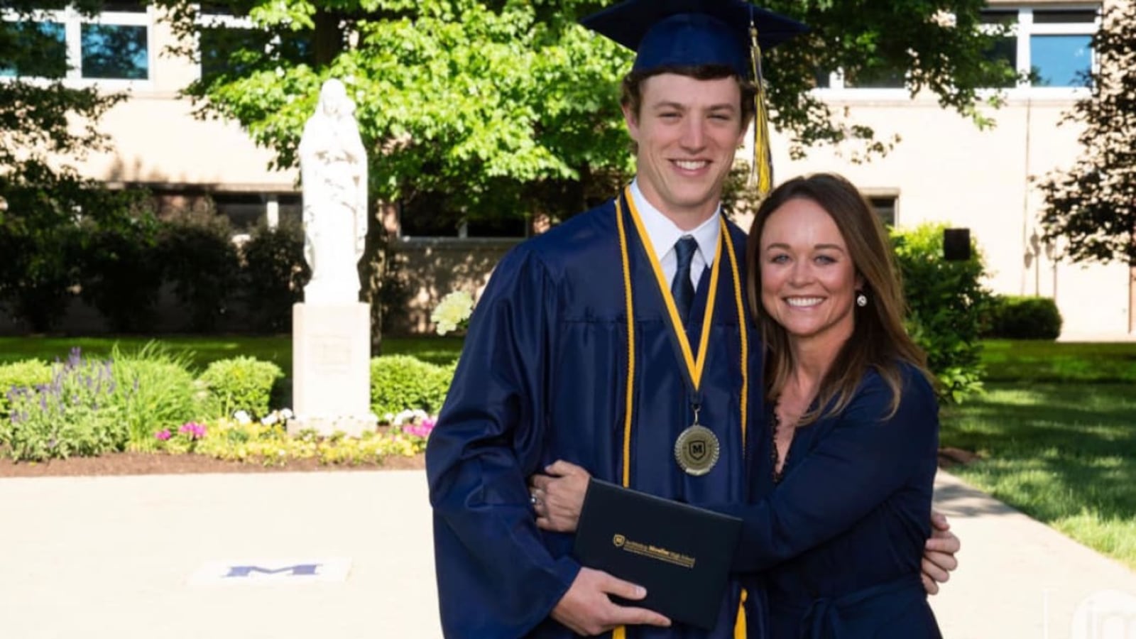 Michael Currin with his mom Callie. CONTRIBUTED