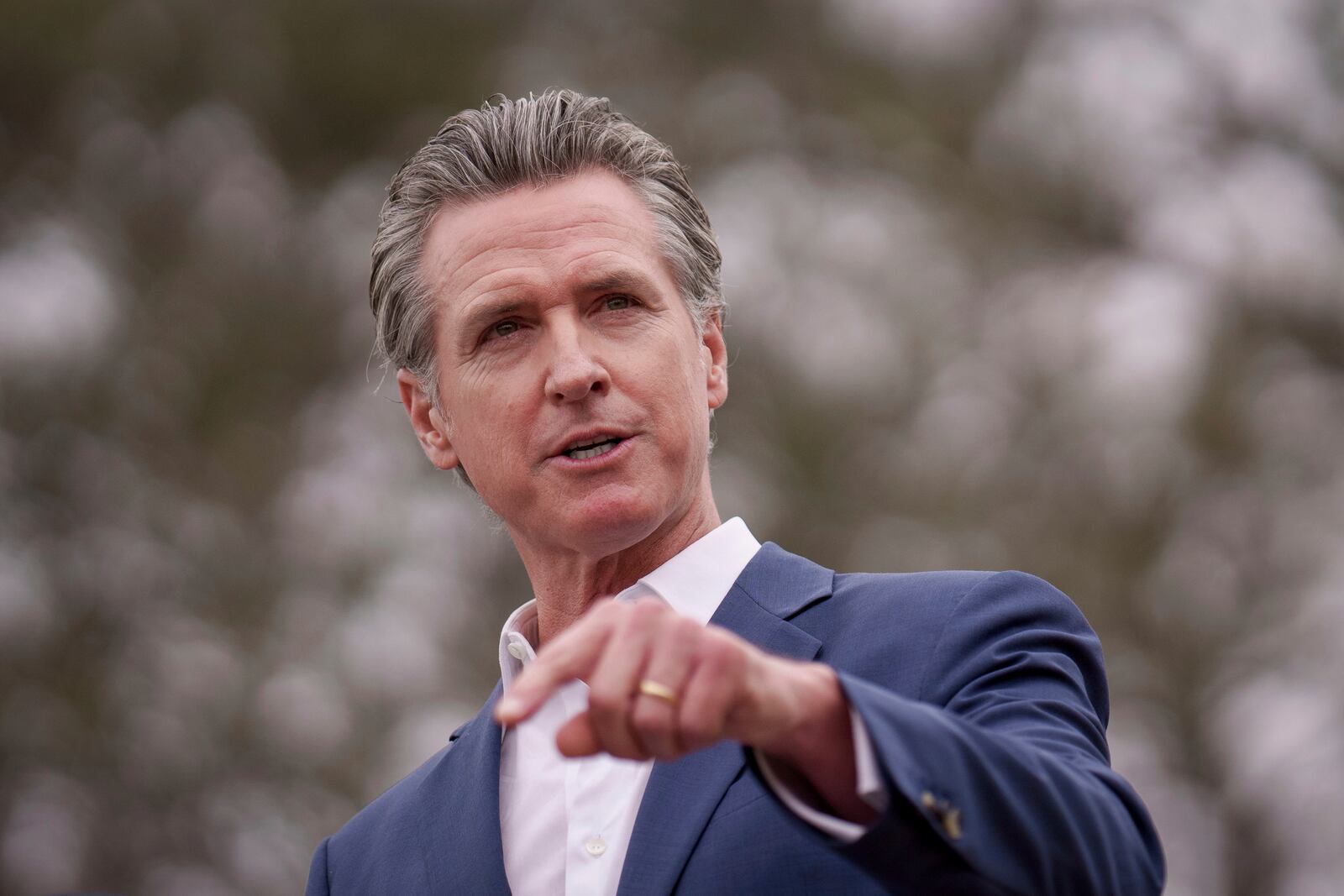 FILE - California Gov. Gavin Newsom speaks during a press conference in Los Angeles, Wednesday, Sept. 25, 2024. (AP Photo/Eric Thayer, File)