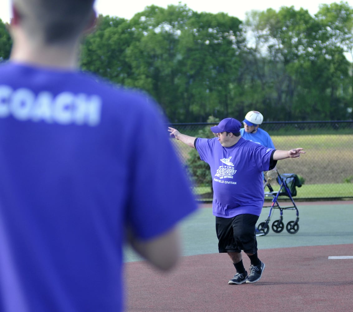 Ball games at Joe Nuxhall Miracle League Field