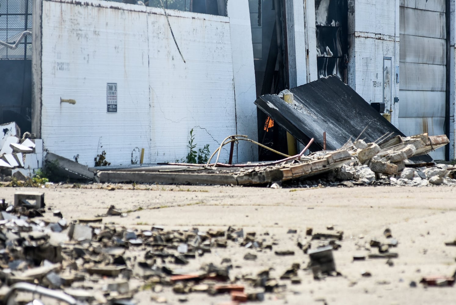 Aftermath of massive warehouse fire in Hamilton