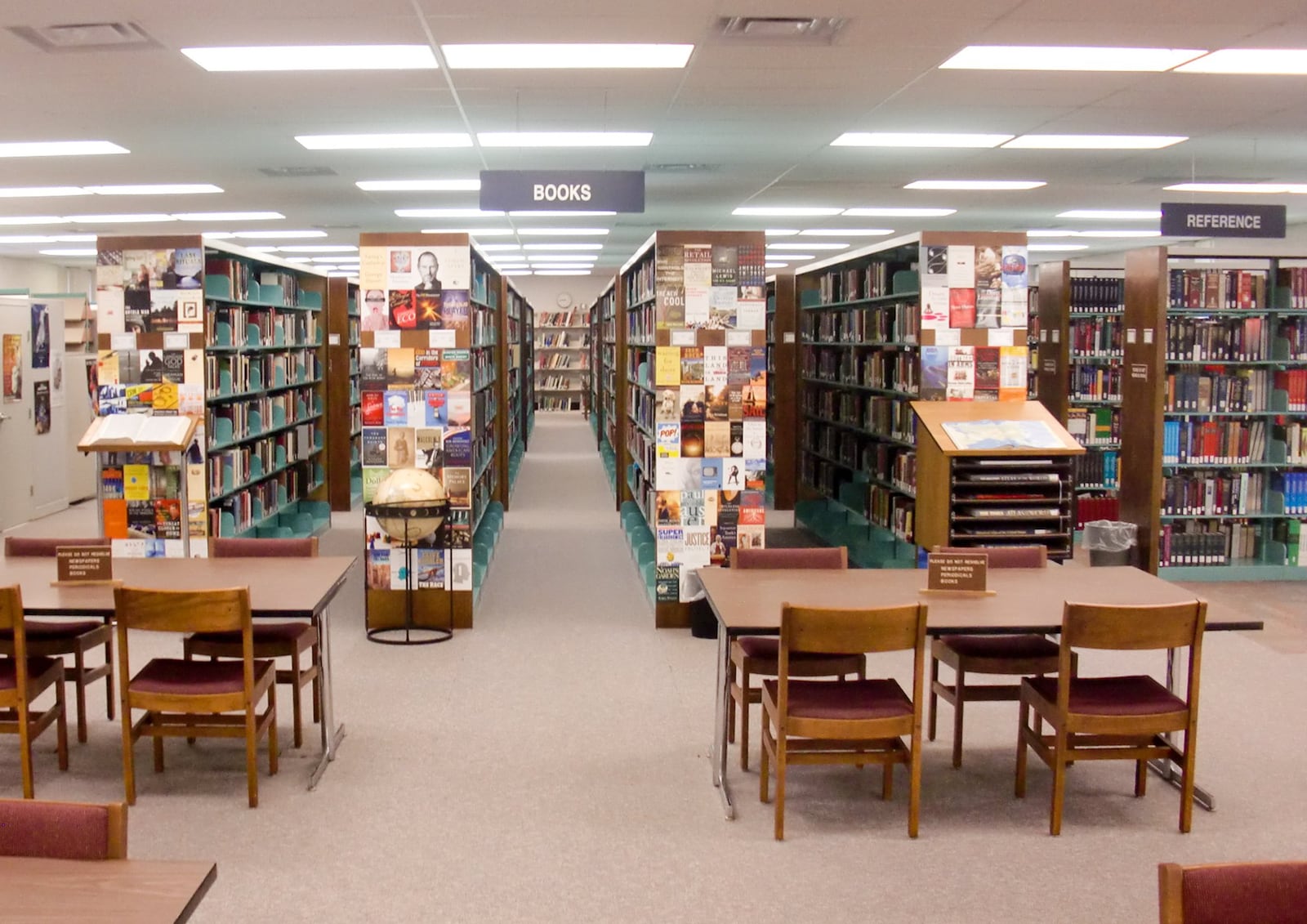 A look at the Garner-Harvey Library at Miami University Middletown Campus before renovations. CONTRIBUTED