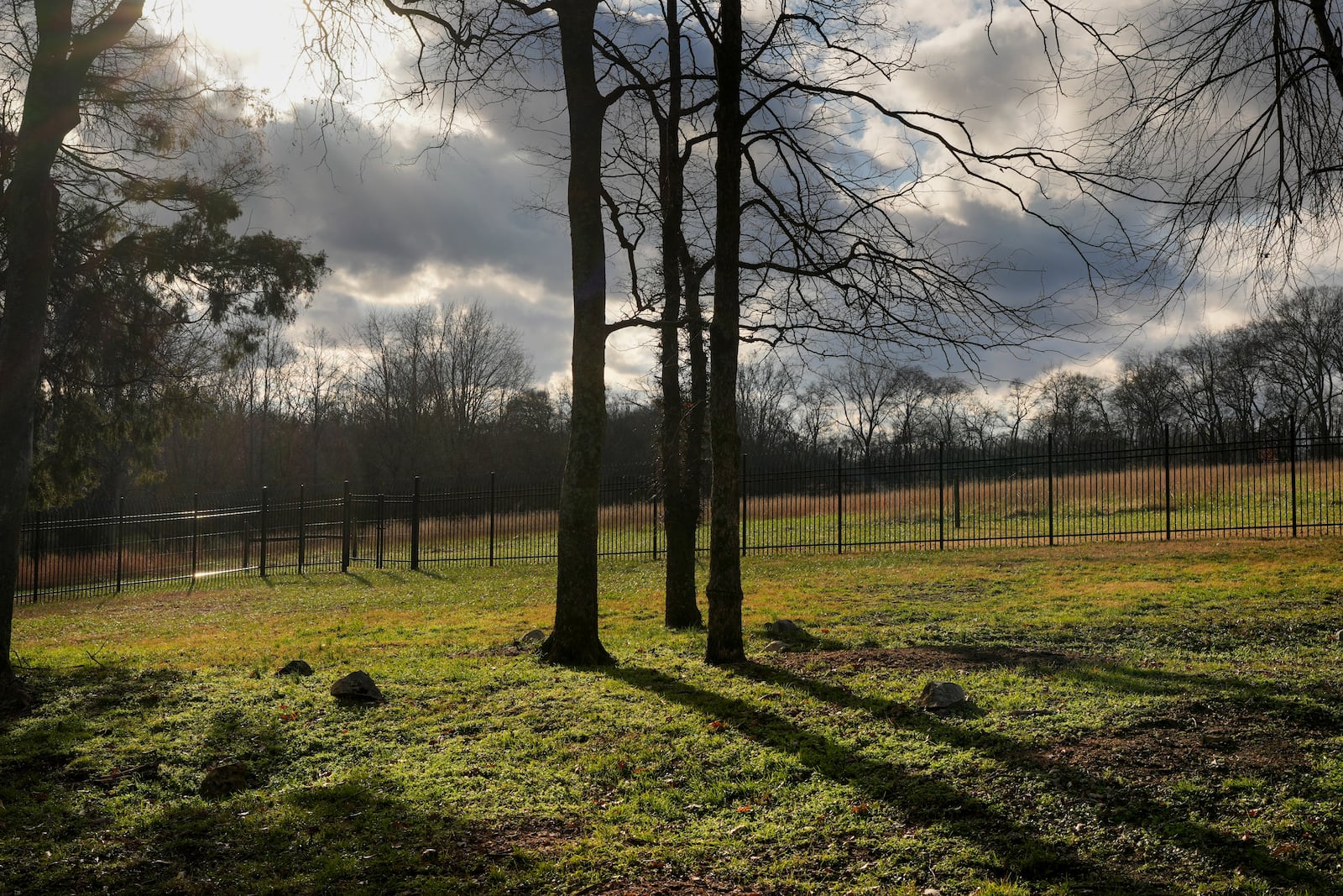 A slave cemetery is seen Monday, Dec. 9, 2024, at The Hermitage, the home of former President Andrew Jackson in Nashville, Tenn. (AP Photo/George Walker IV)