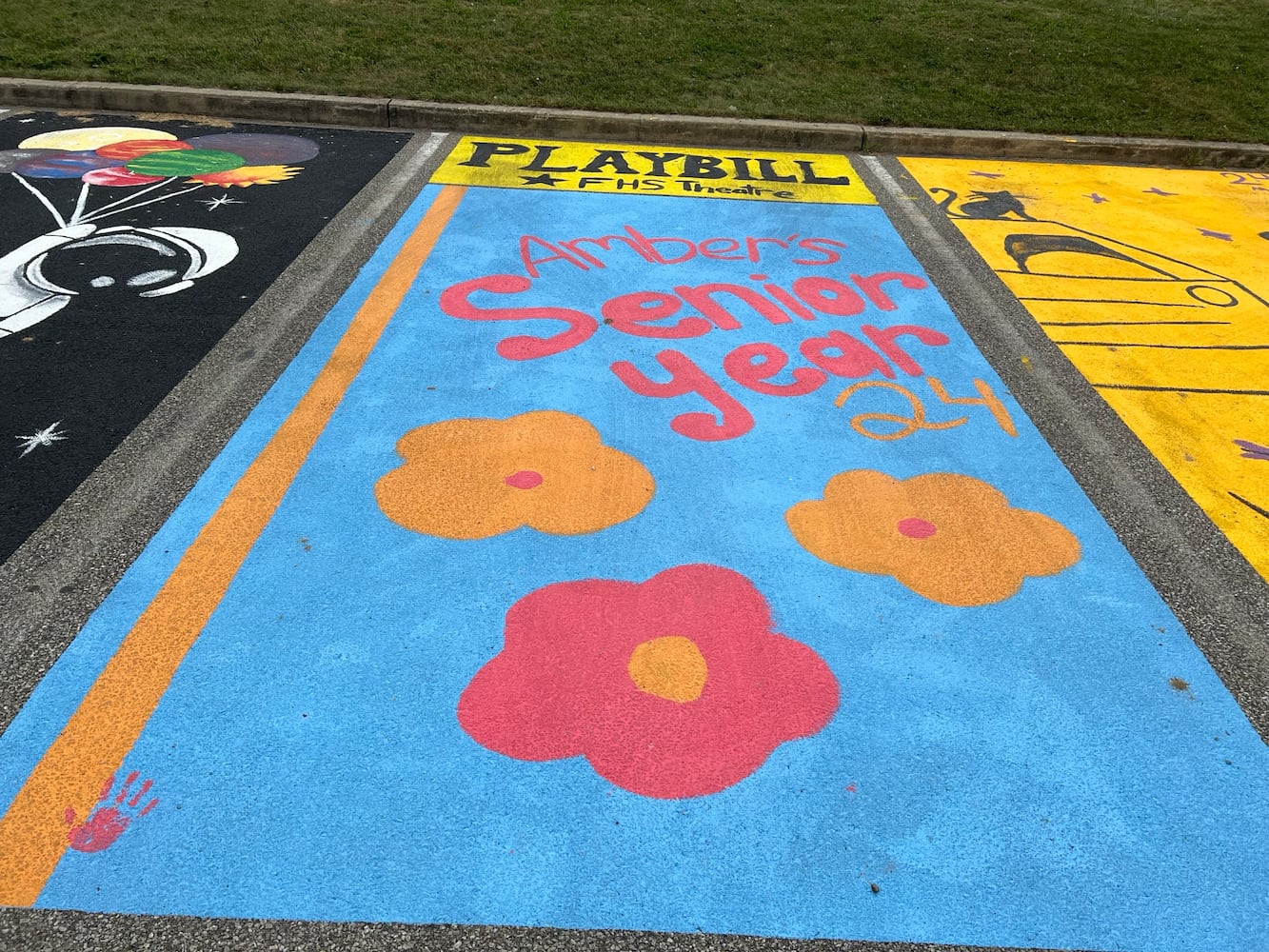 Fairfield High School senior parking lot spaces