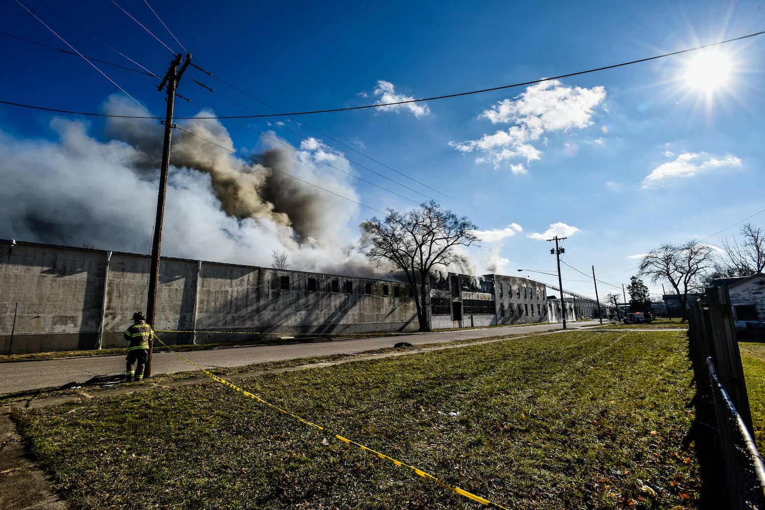 PHOTOS: Large fire at old Middletown Paperboard building on New Year’s Day