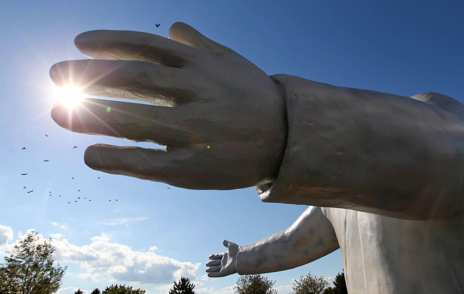 Throwback Thursday Jesus statue burns to the ground