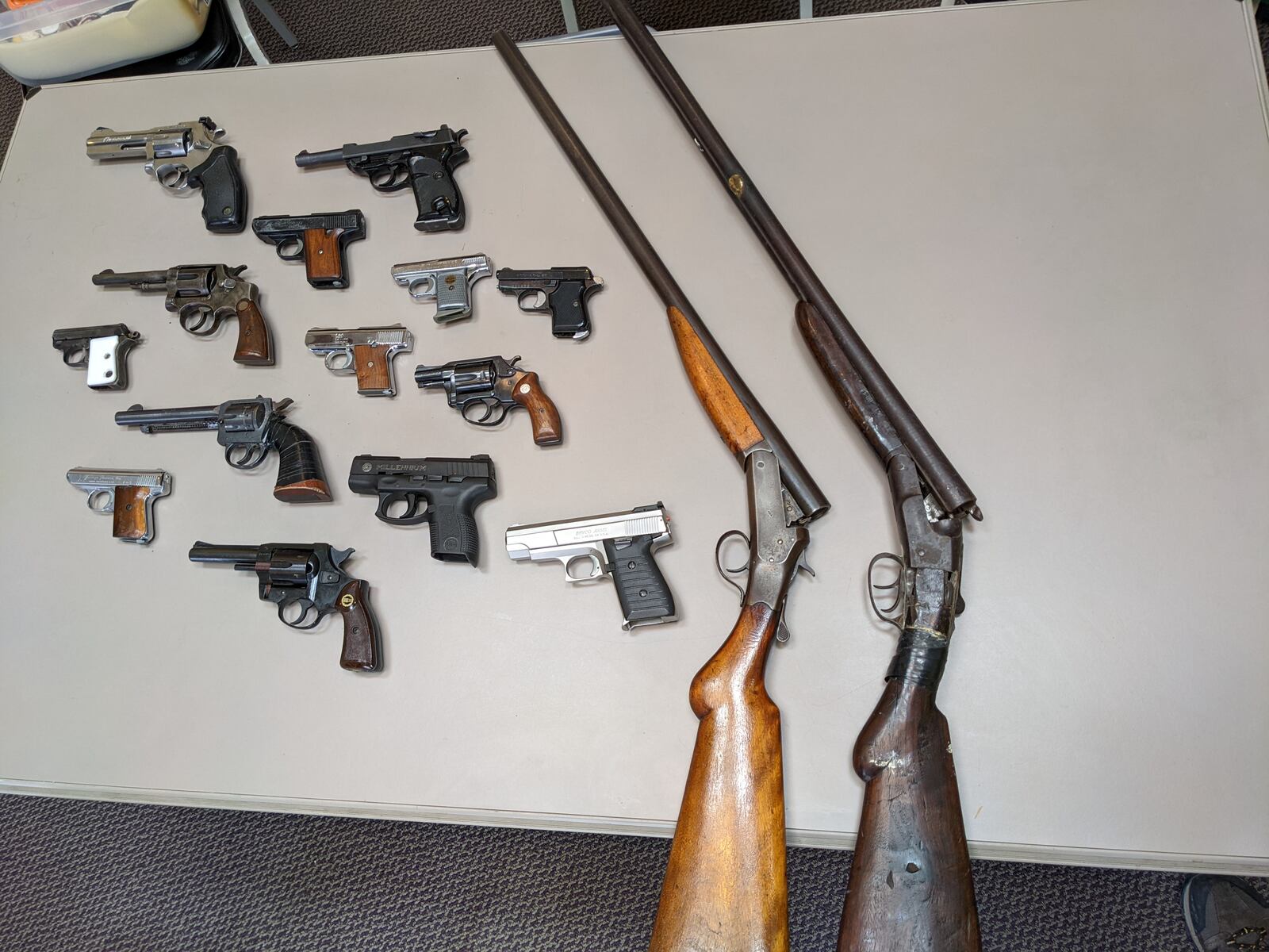 Fourteen guns were removed from local streets this weekend during a gun buyback program in Hamilton hosted by Street Rescue. CONTRIBUTED