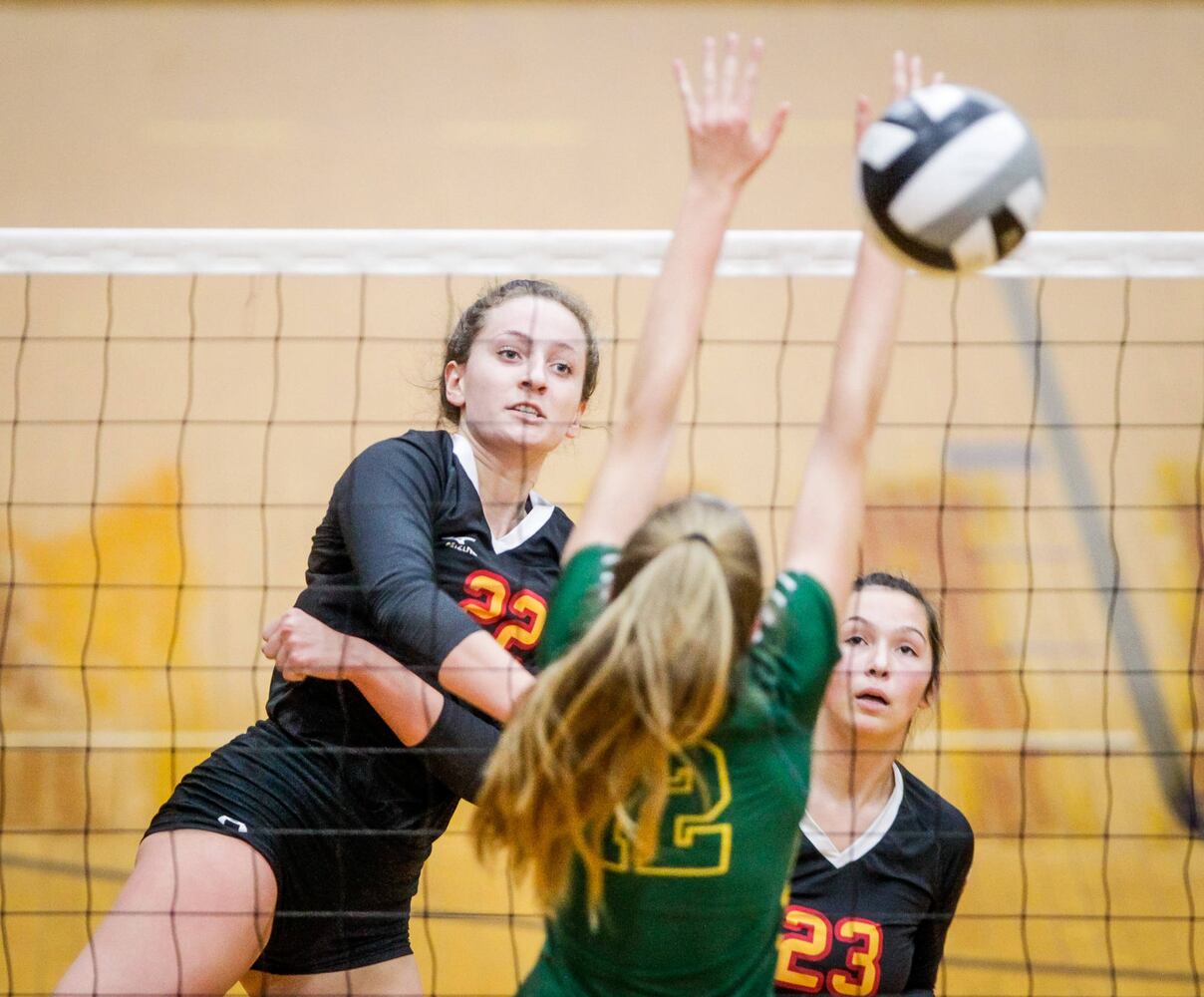 Fenwick vs McNicholas regional volleyball semifinal